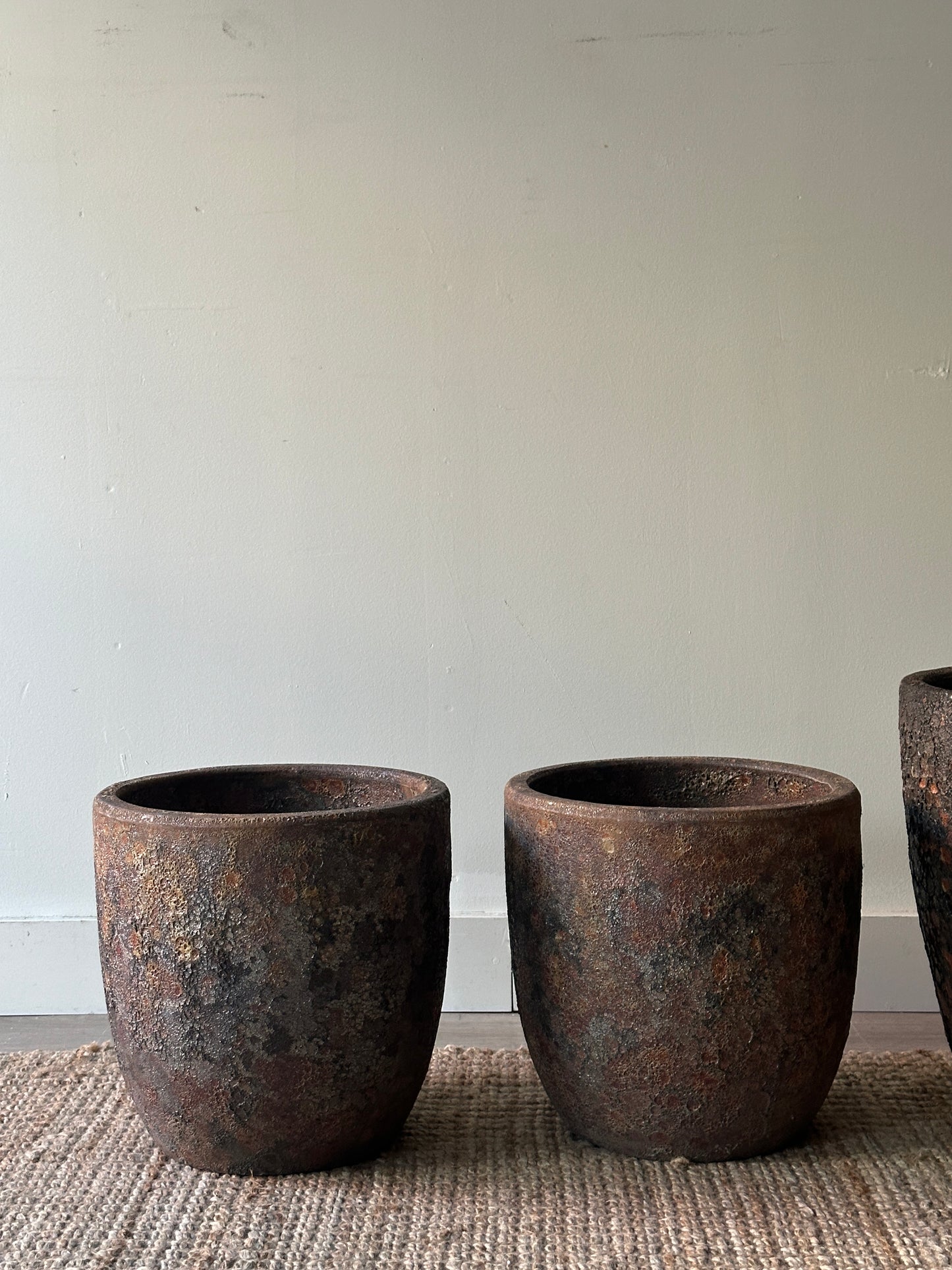 Terracotta planters. Sold individually.