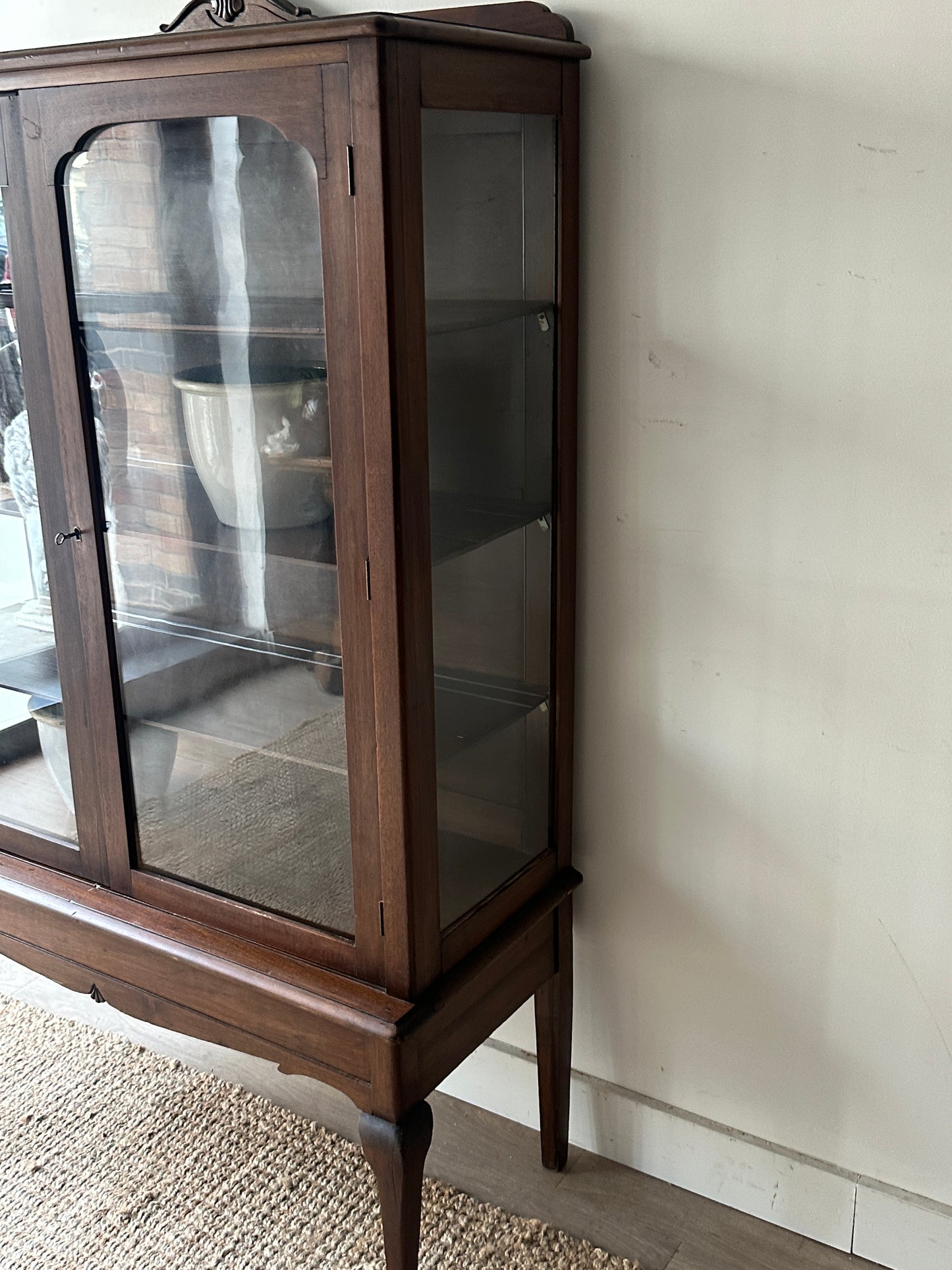 Walnut display case
