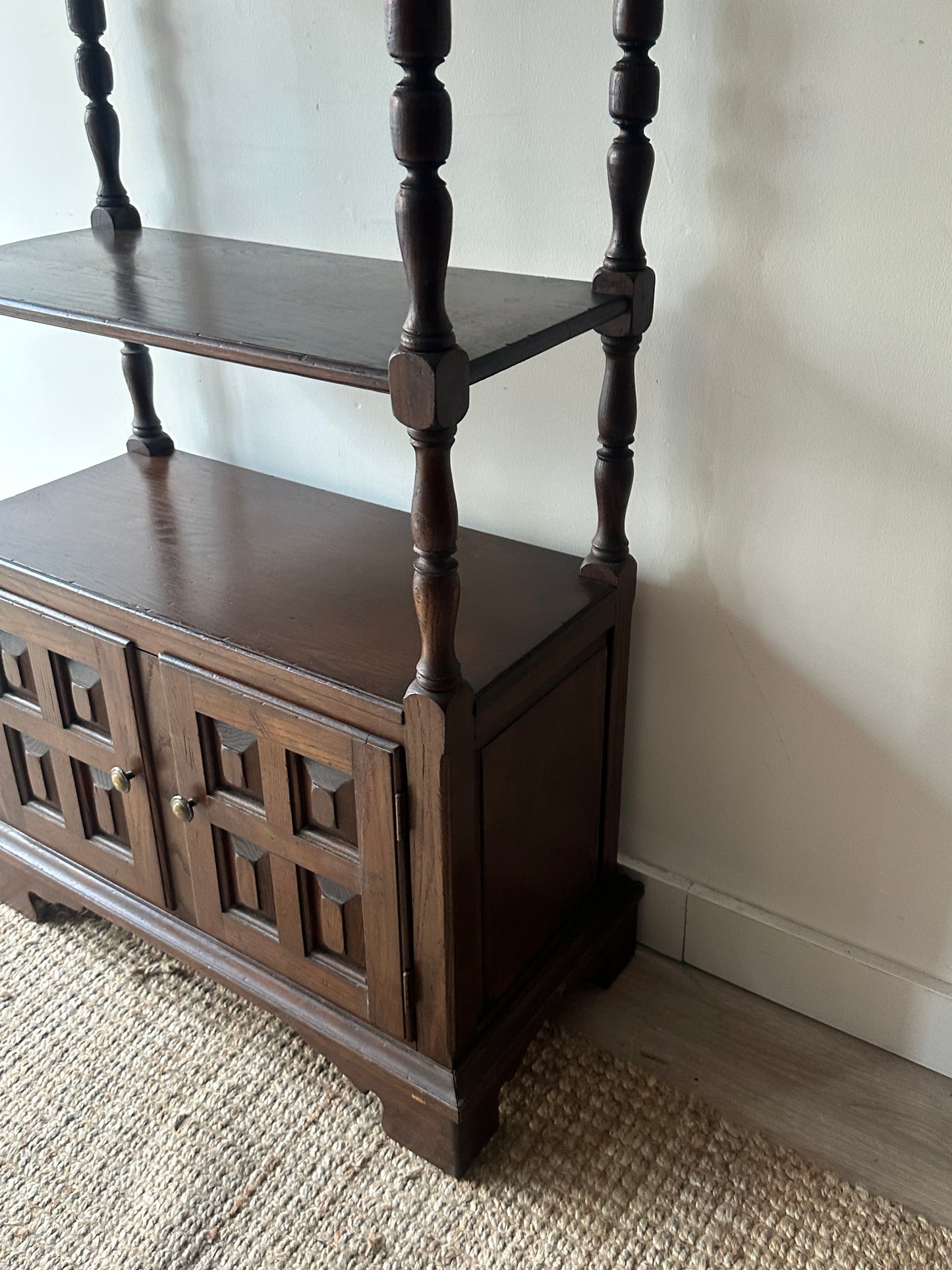 Dark oak shelf