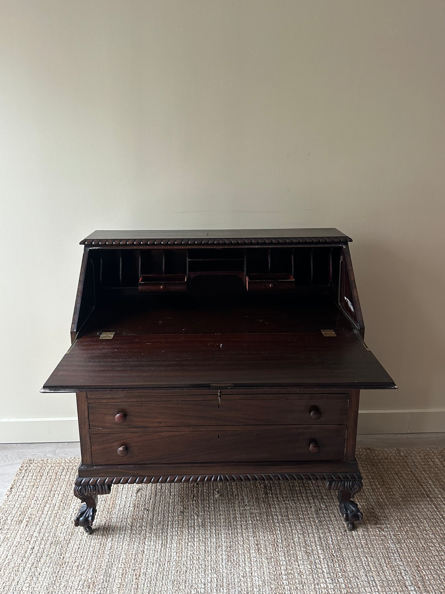 Slant front desk