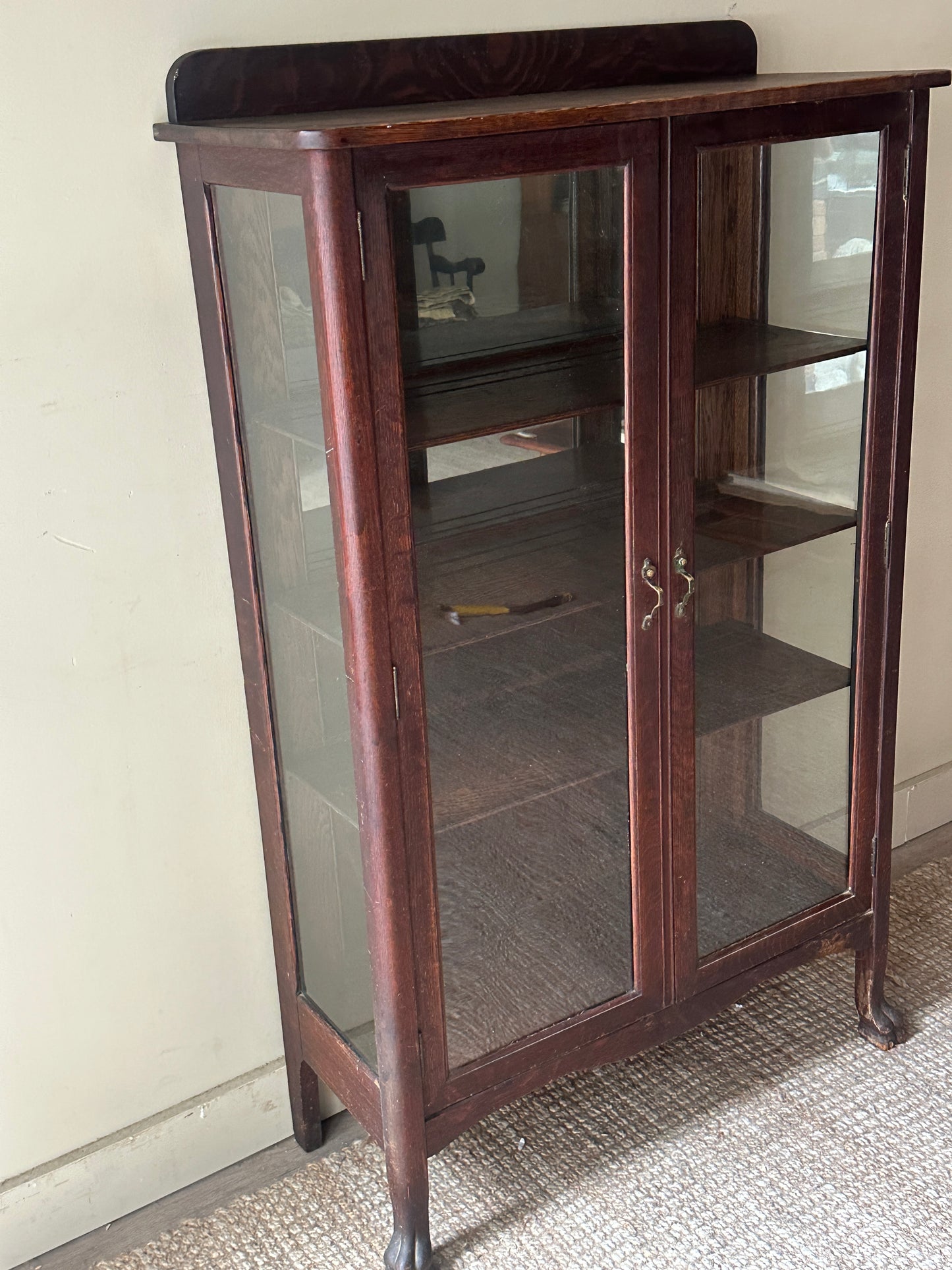 Dark oak display case