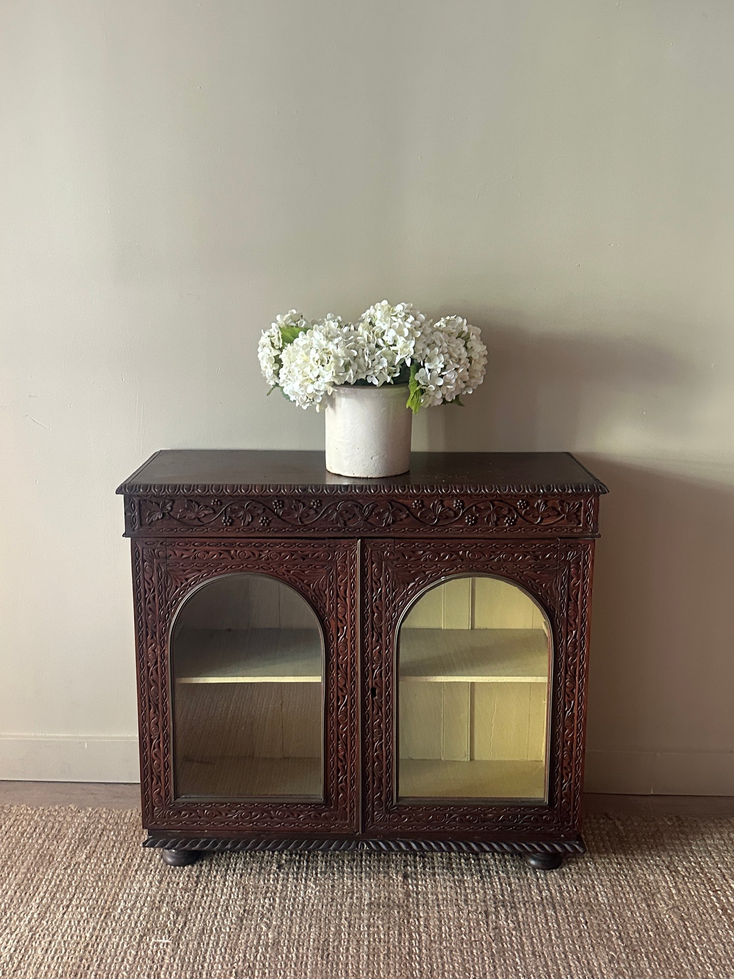 Carved display case
