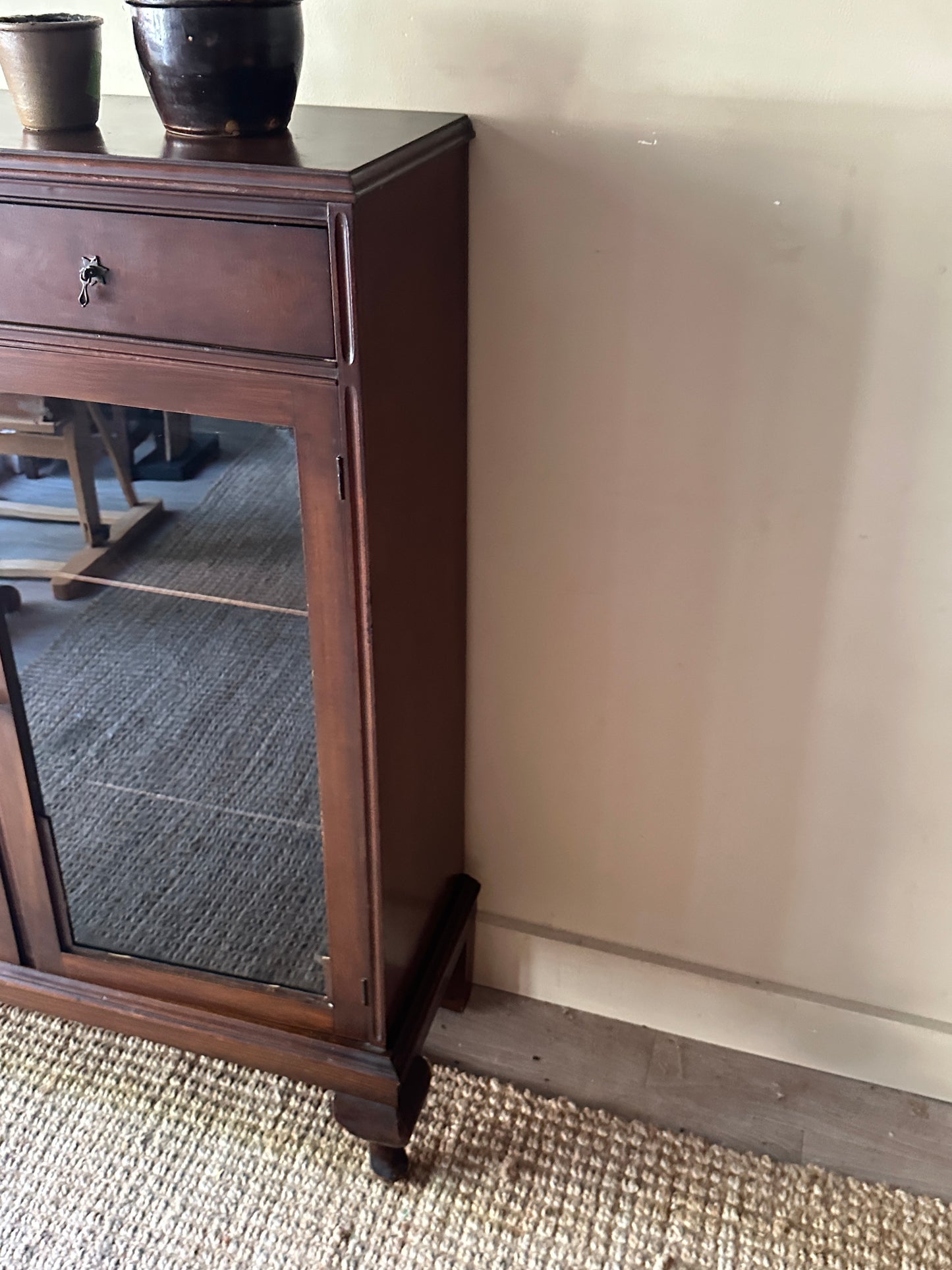Walnut display case