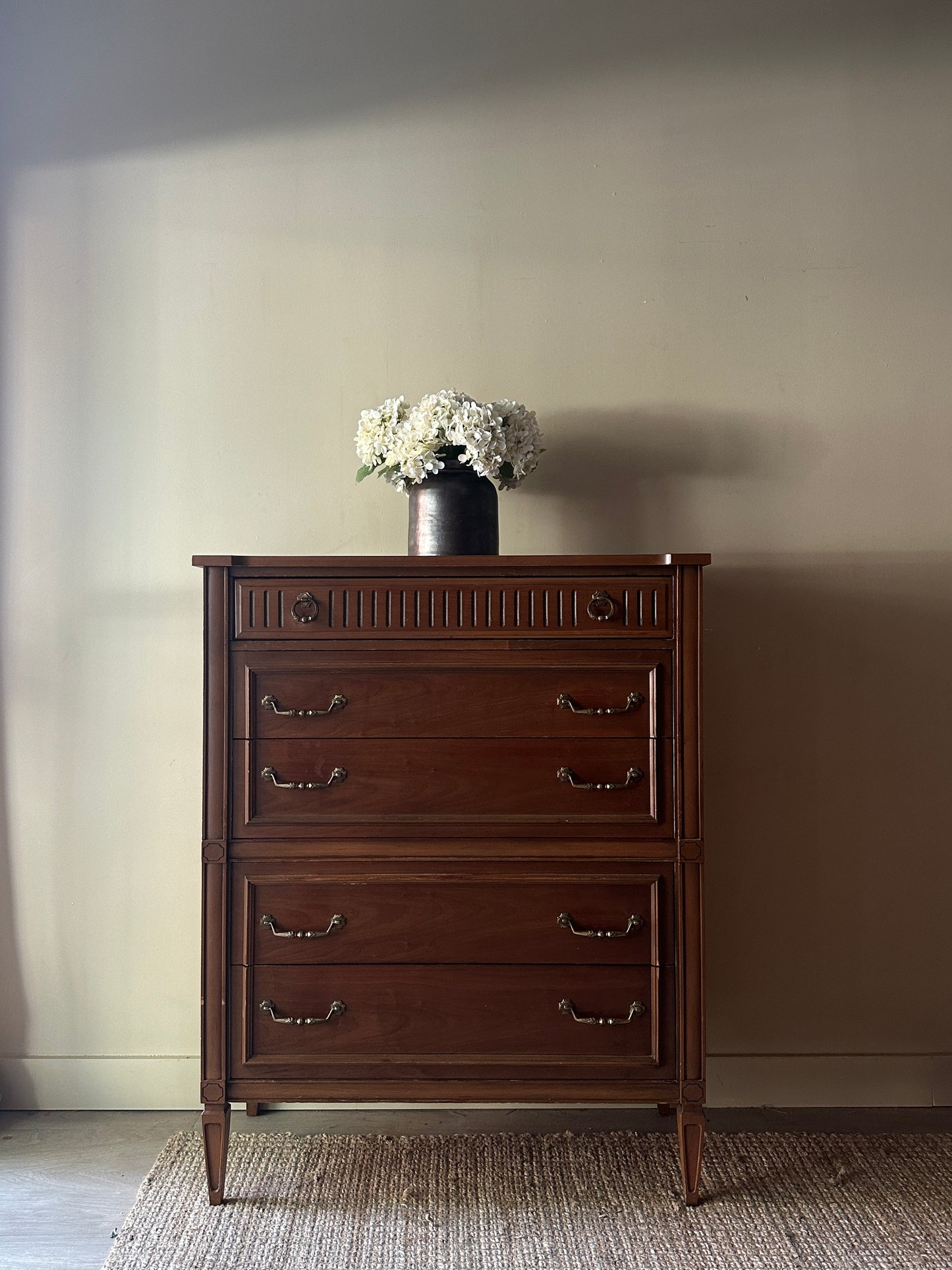 Walnut tallboy