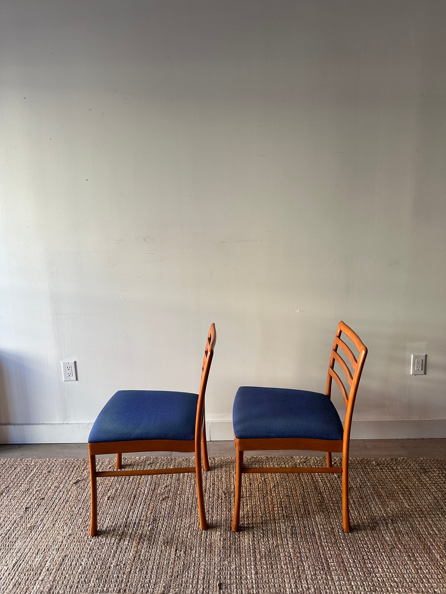 2 maple dining chairs. Sold individually.