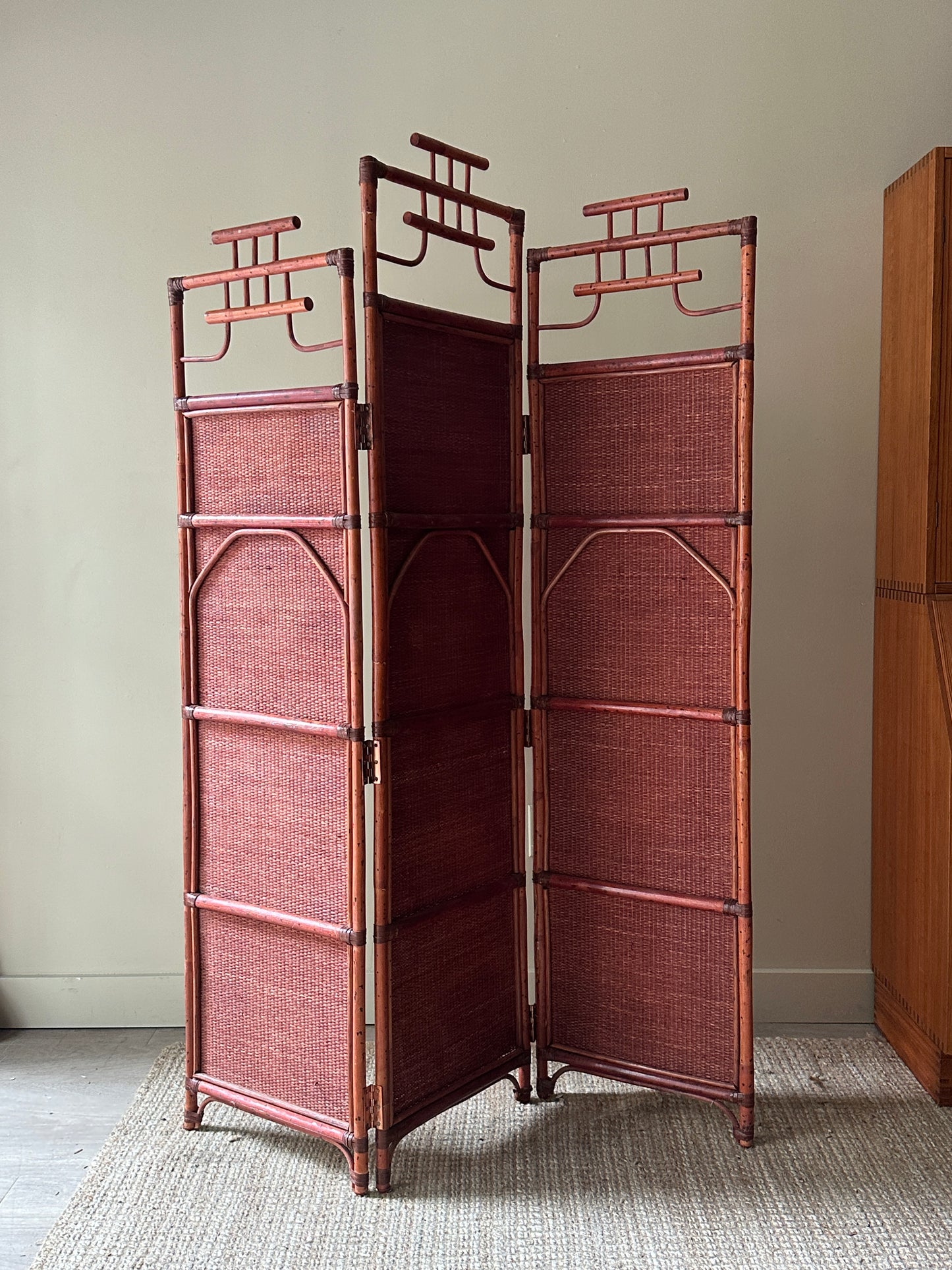 Rattan room divider