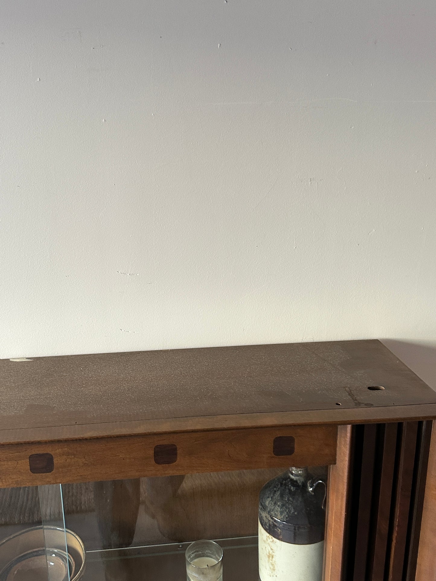 Walnut display case