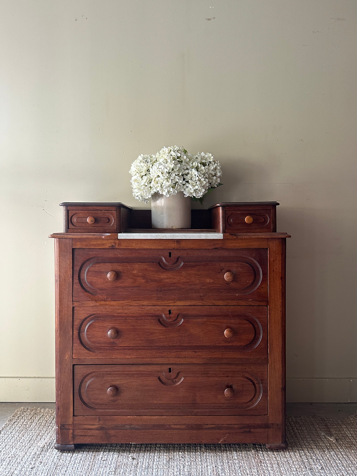 Marble top dresser