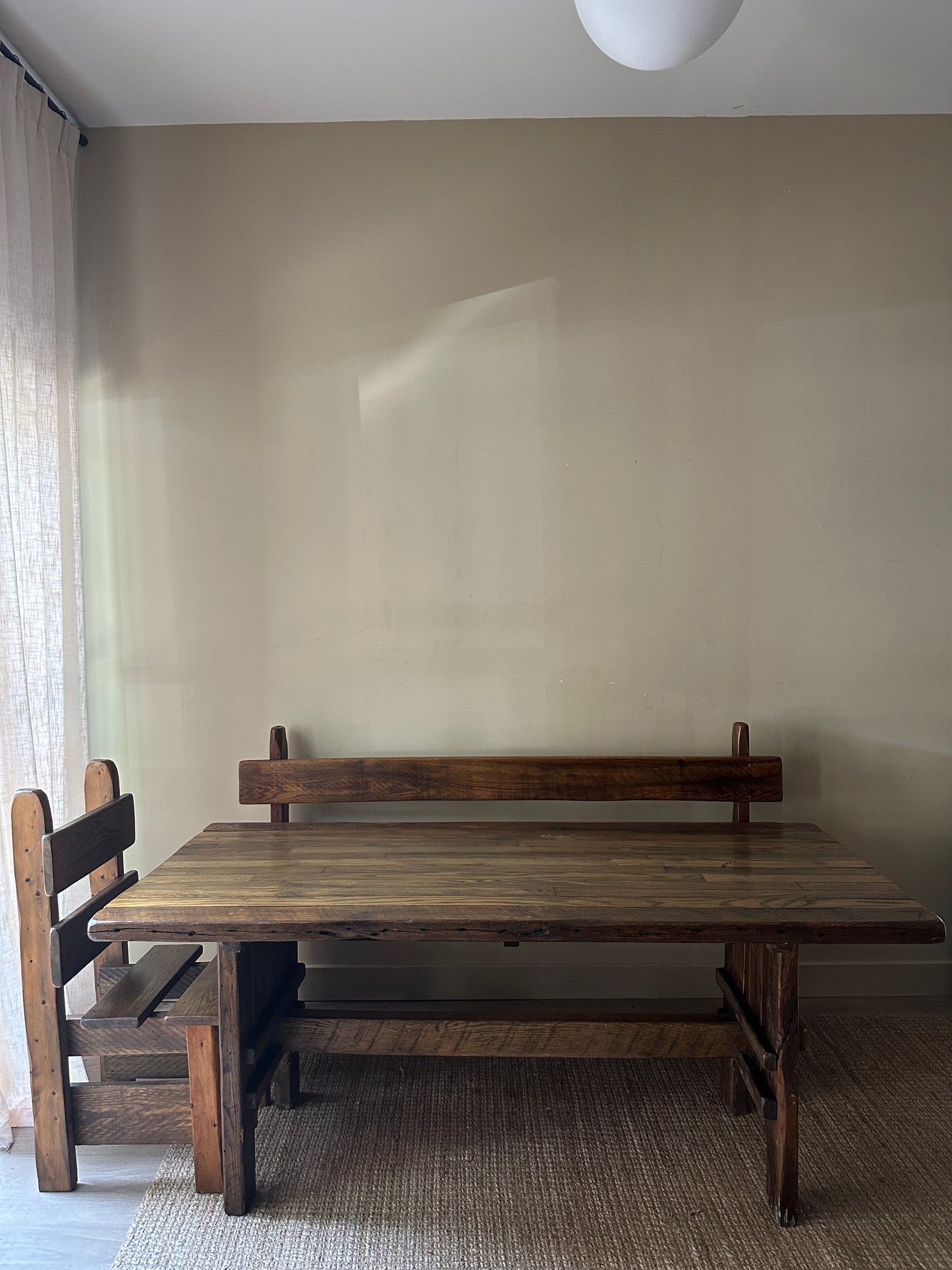 Pine dining set.