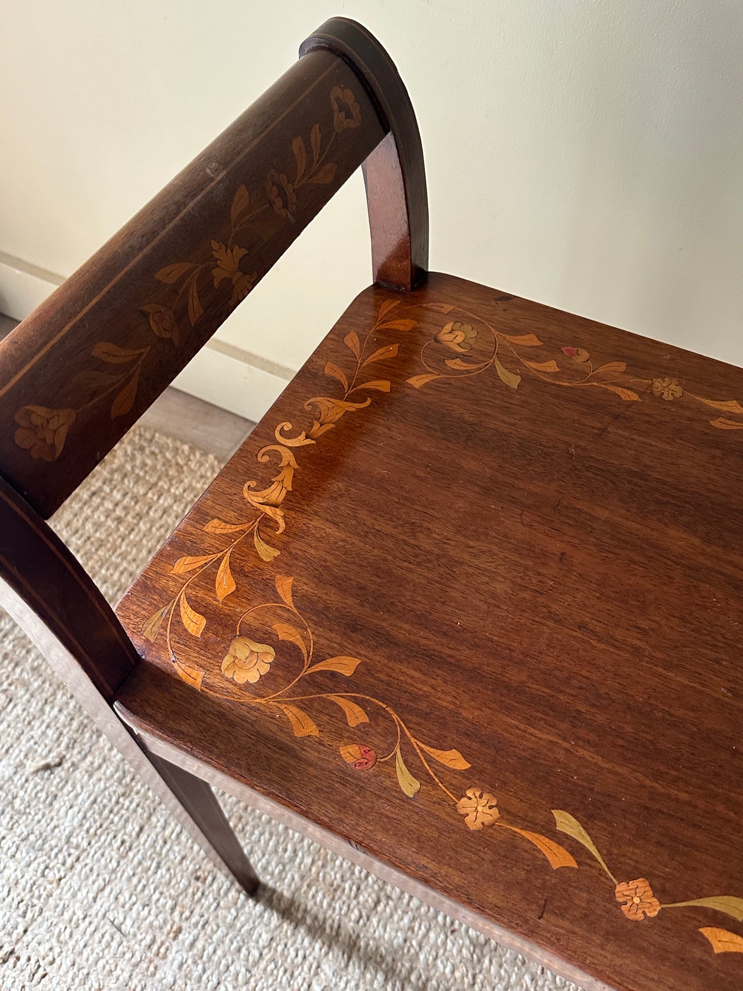 Inlay Italian Piano Bench