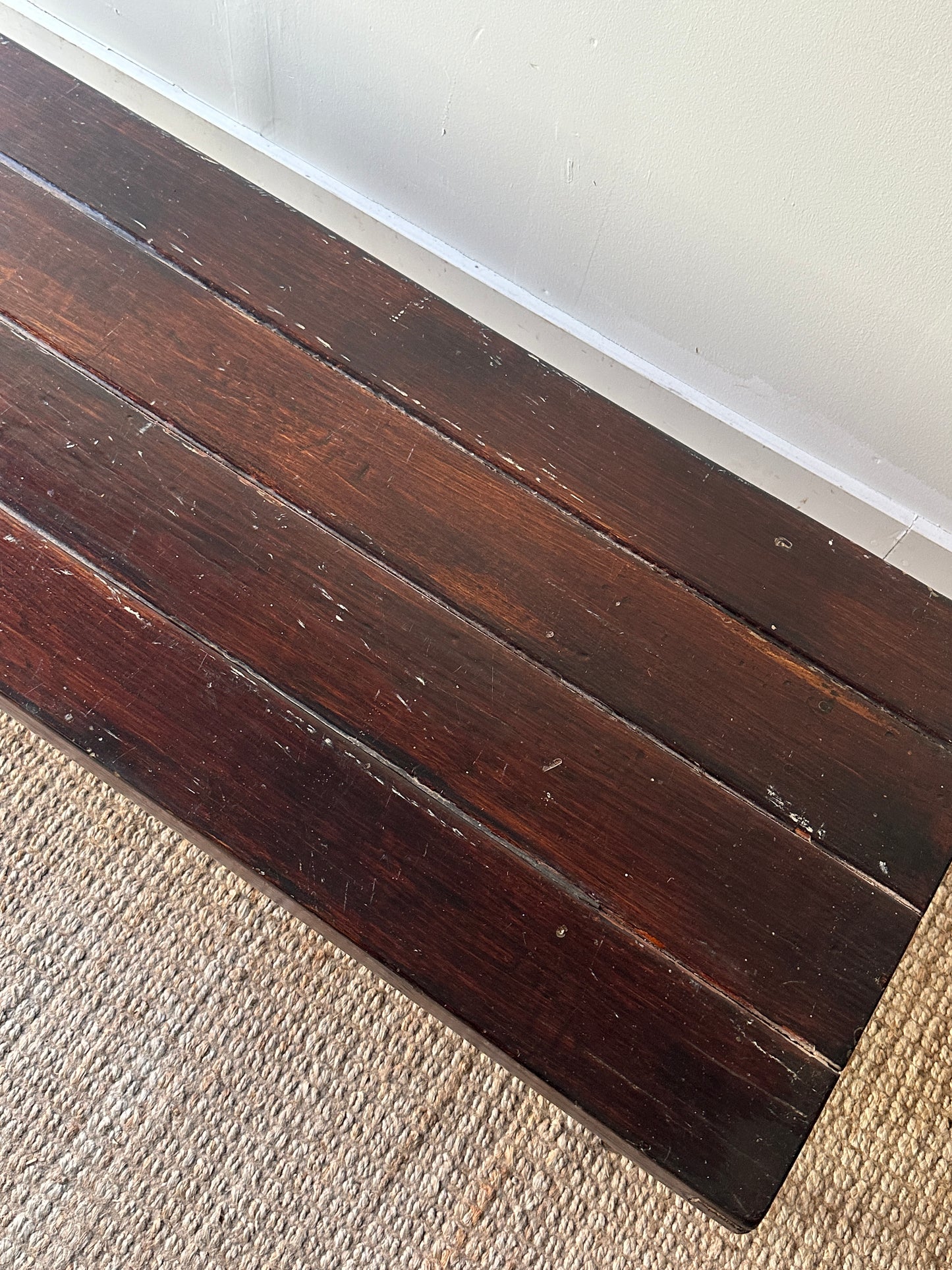 Long plank coffee table