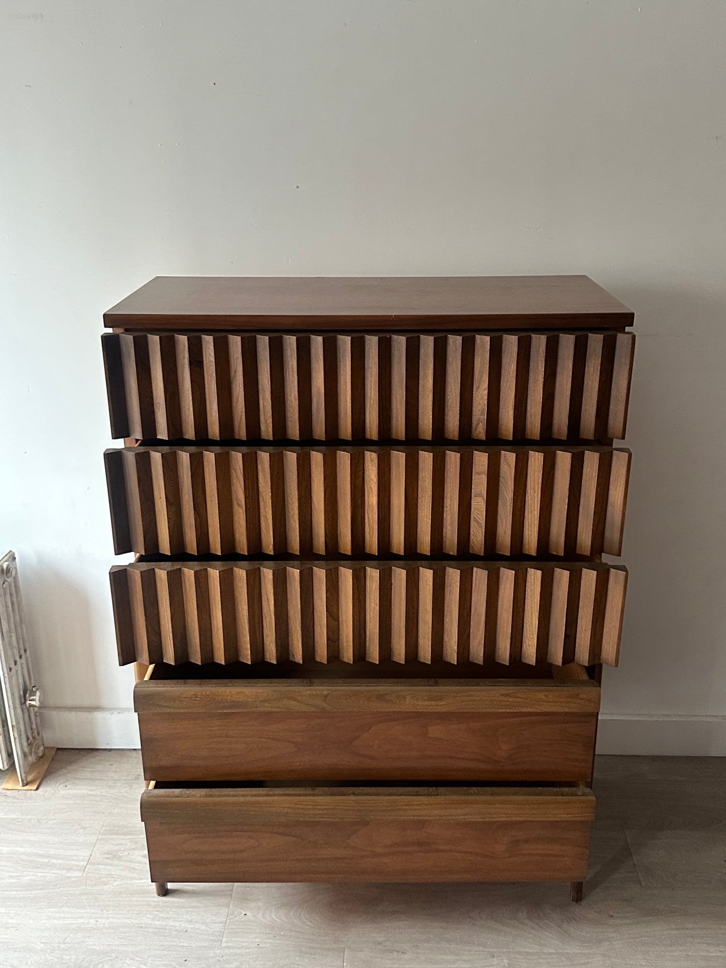 Walnut tallboy