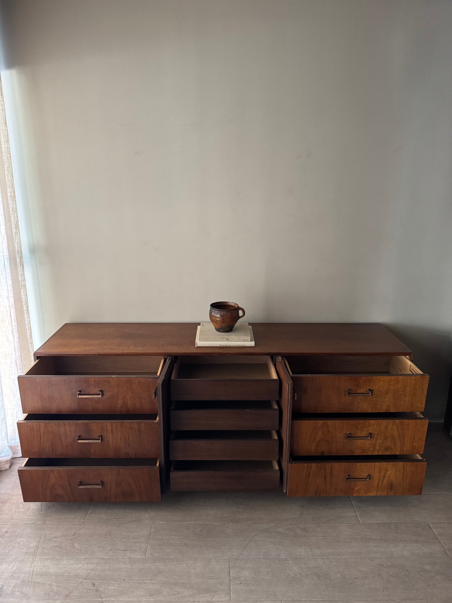Founders walnut 9 drawer dresser