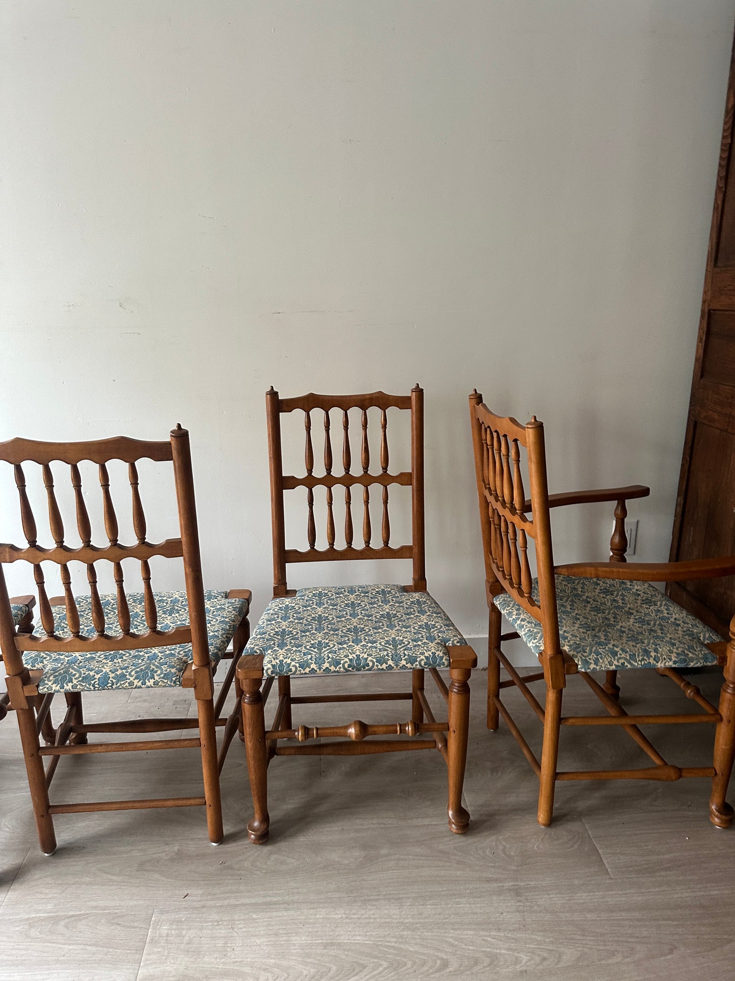 Stickley dining chairs without arms. Sold individually.