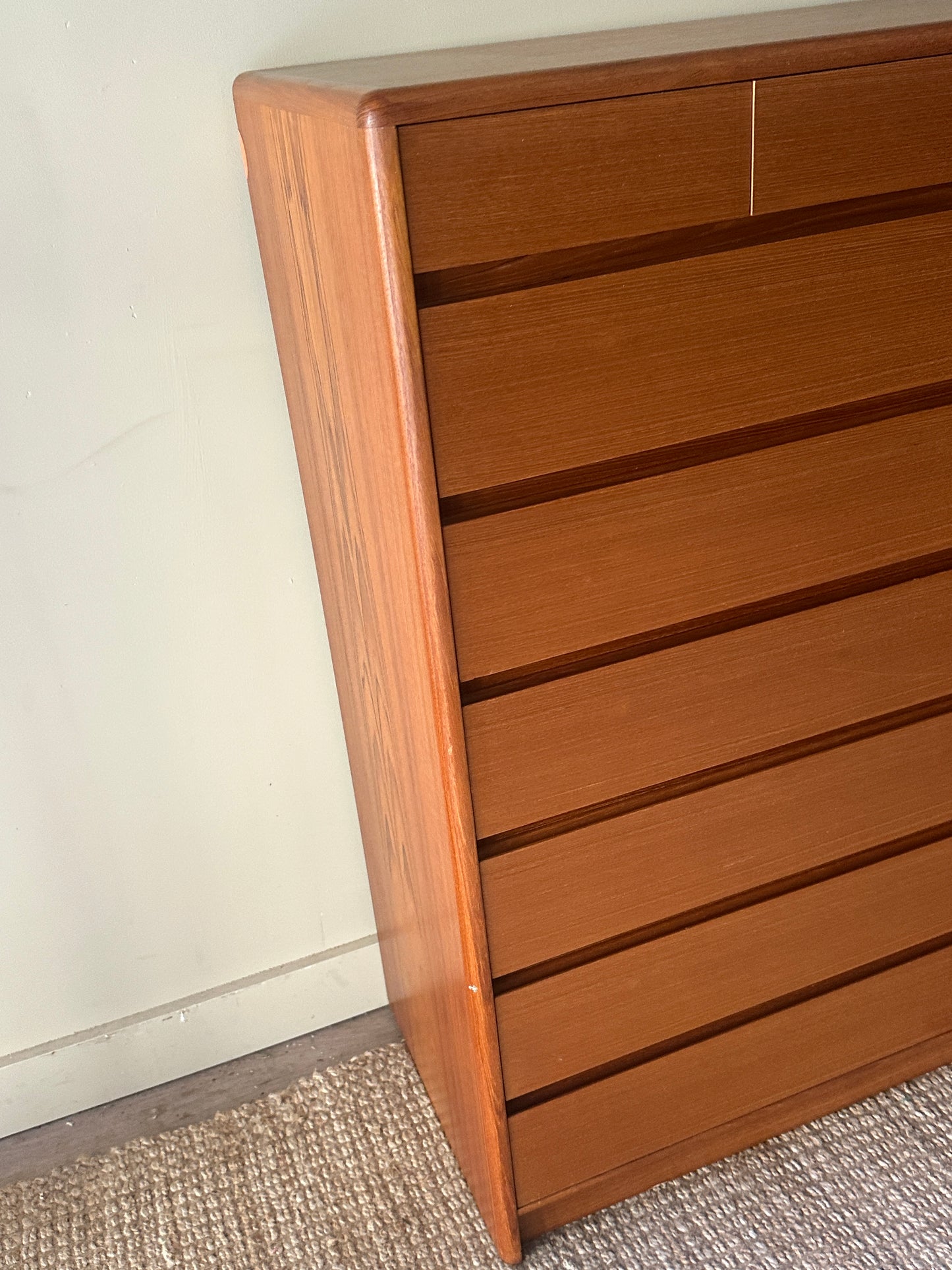 Teak tallboy