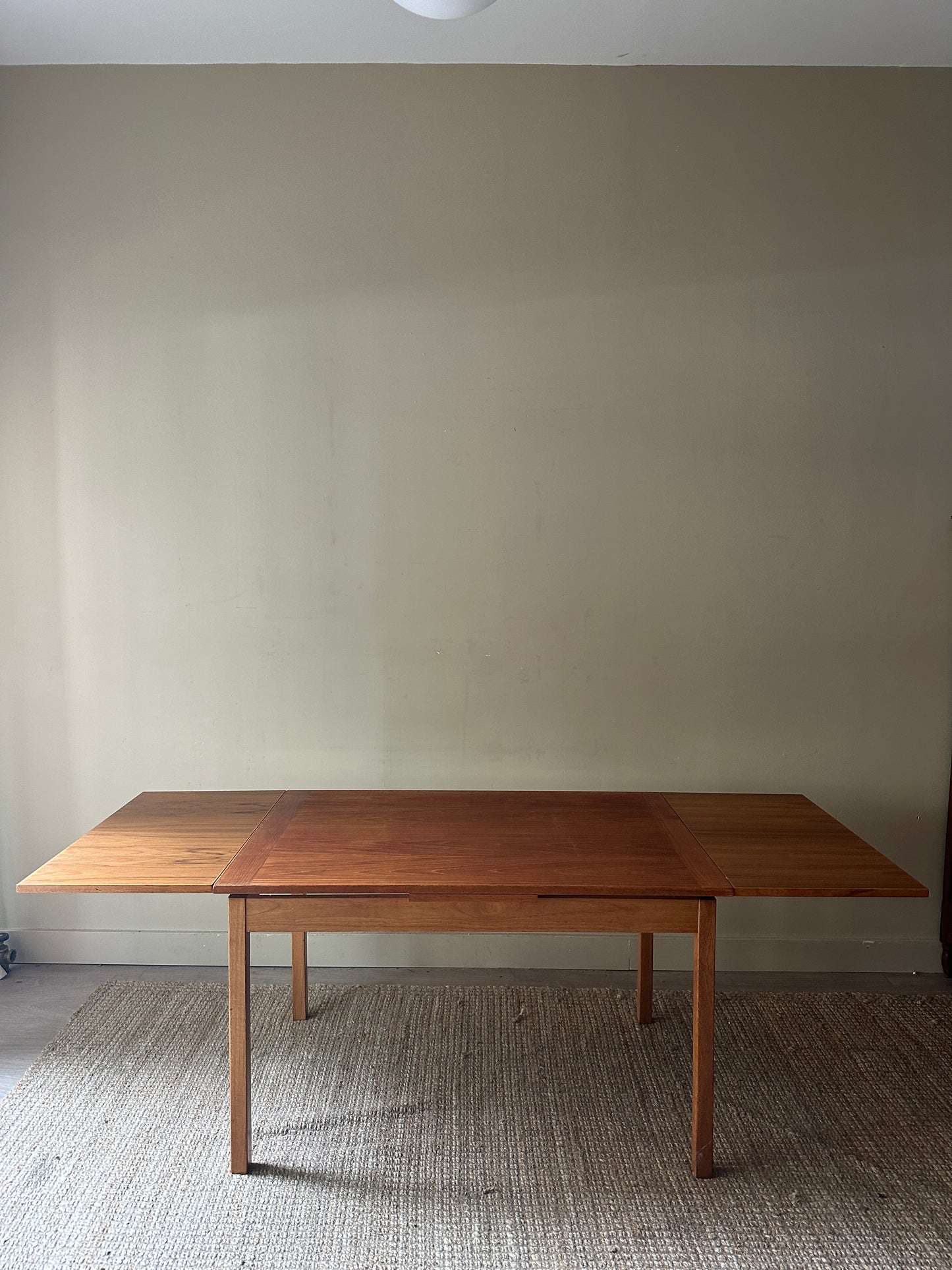 Teak extension dining table