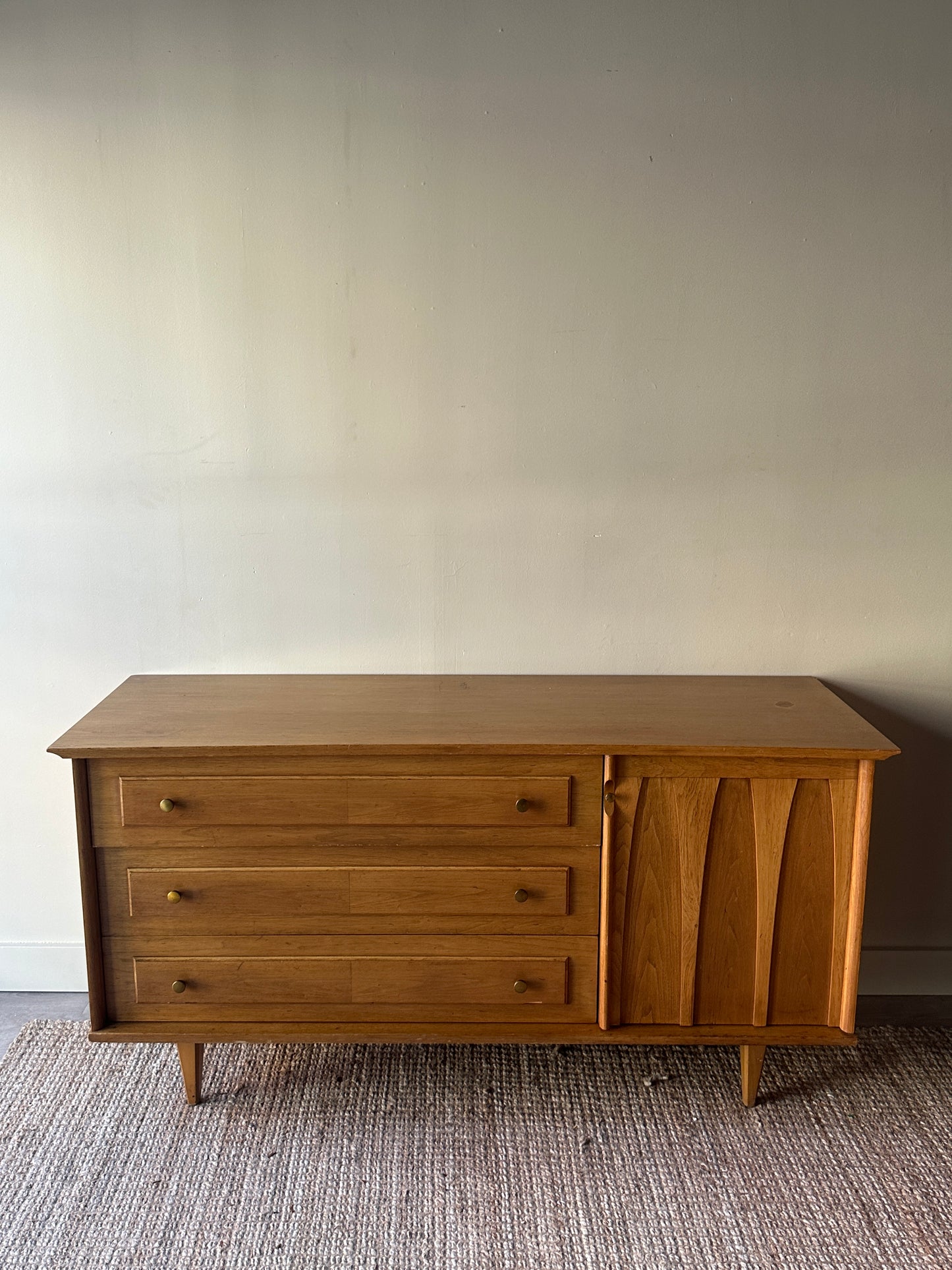 Young Manufacturing blonde credenza