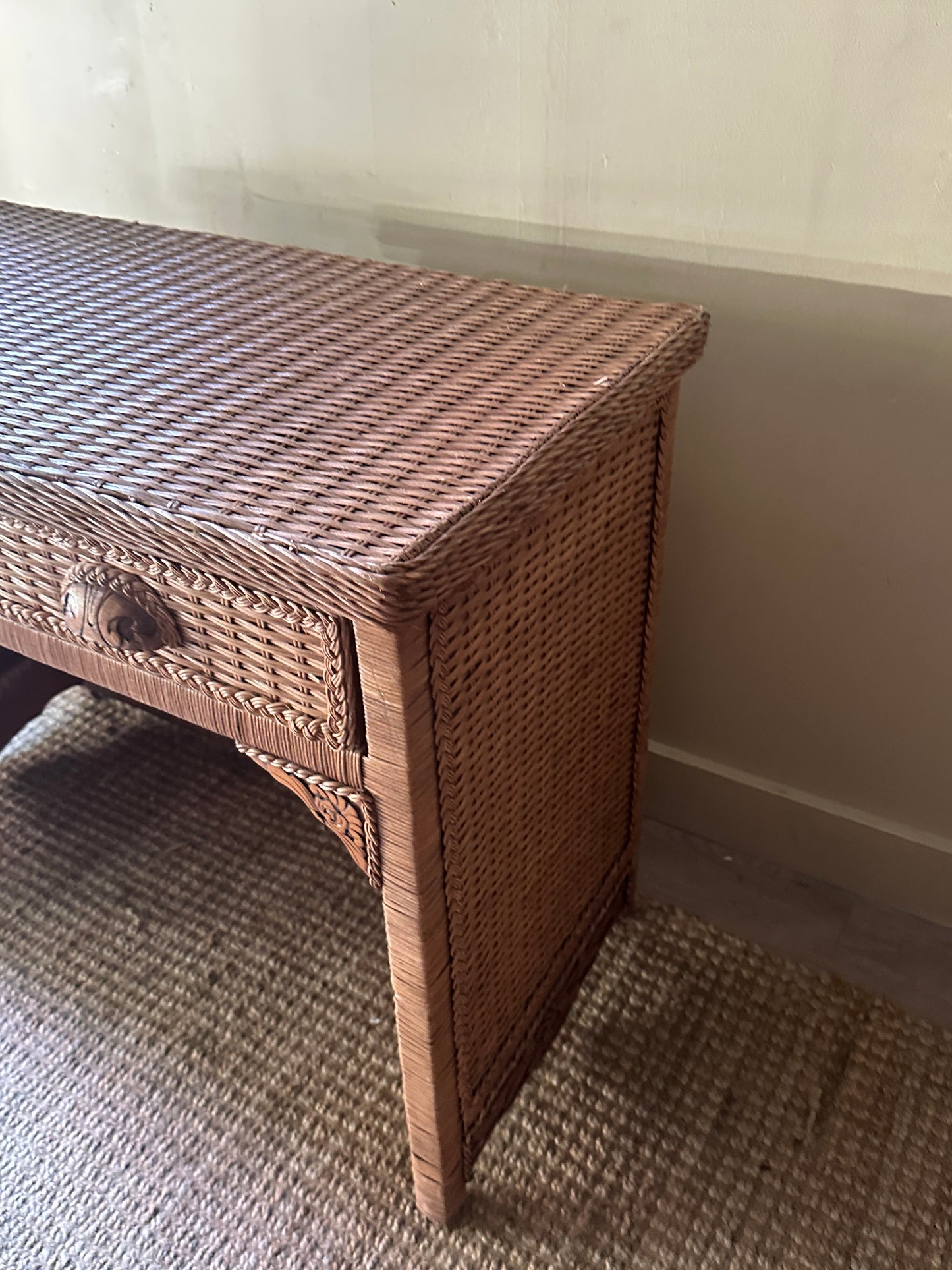 Wicker desk