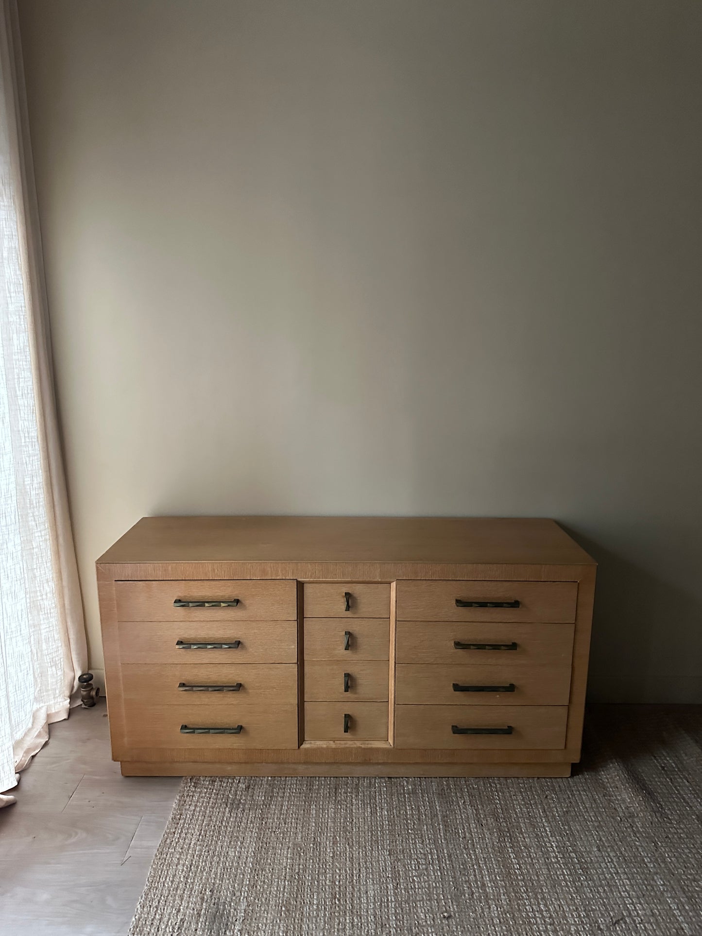 Robinson blonde oak credenza