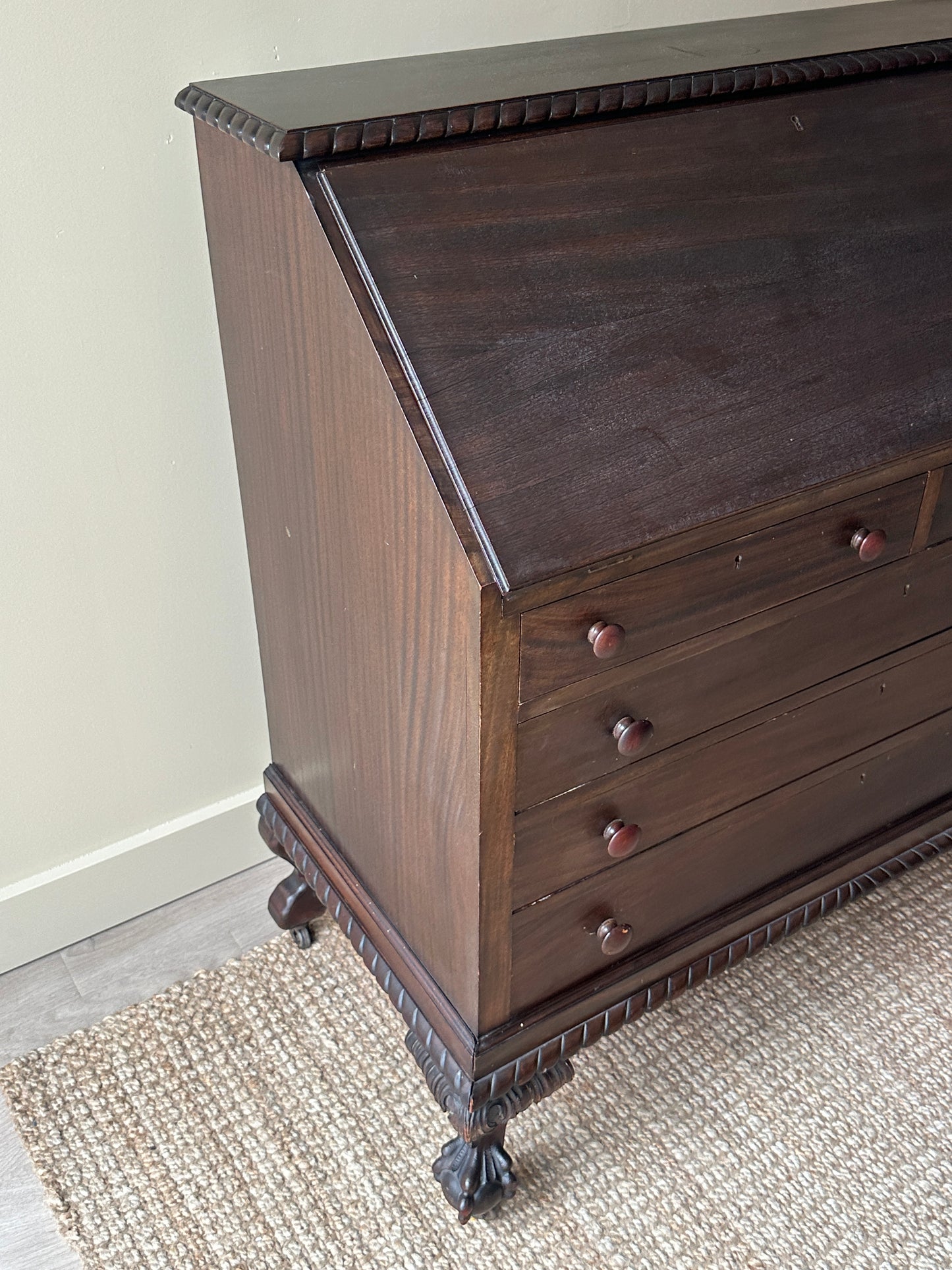 Slant front desk