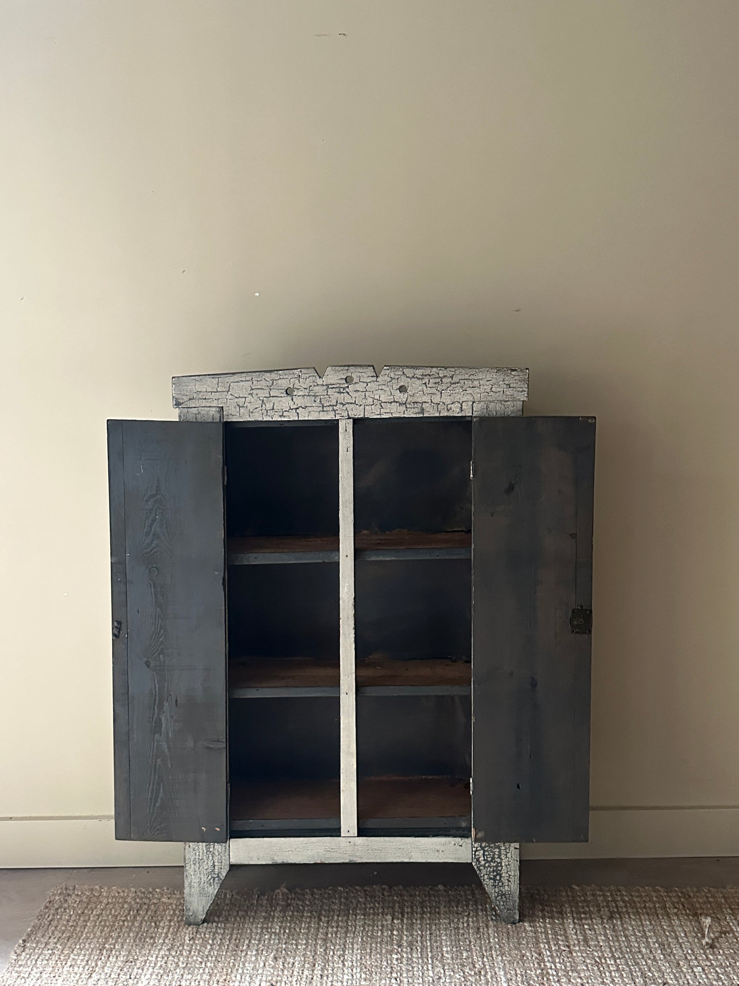 Small painted farmhouse cabinet
