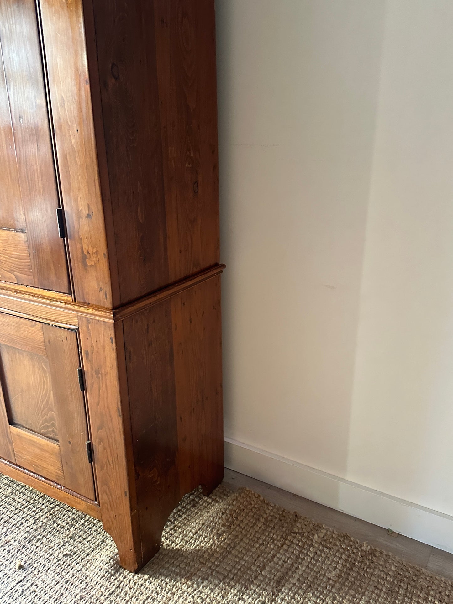 Two piece cupboard
