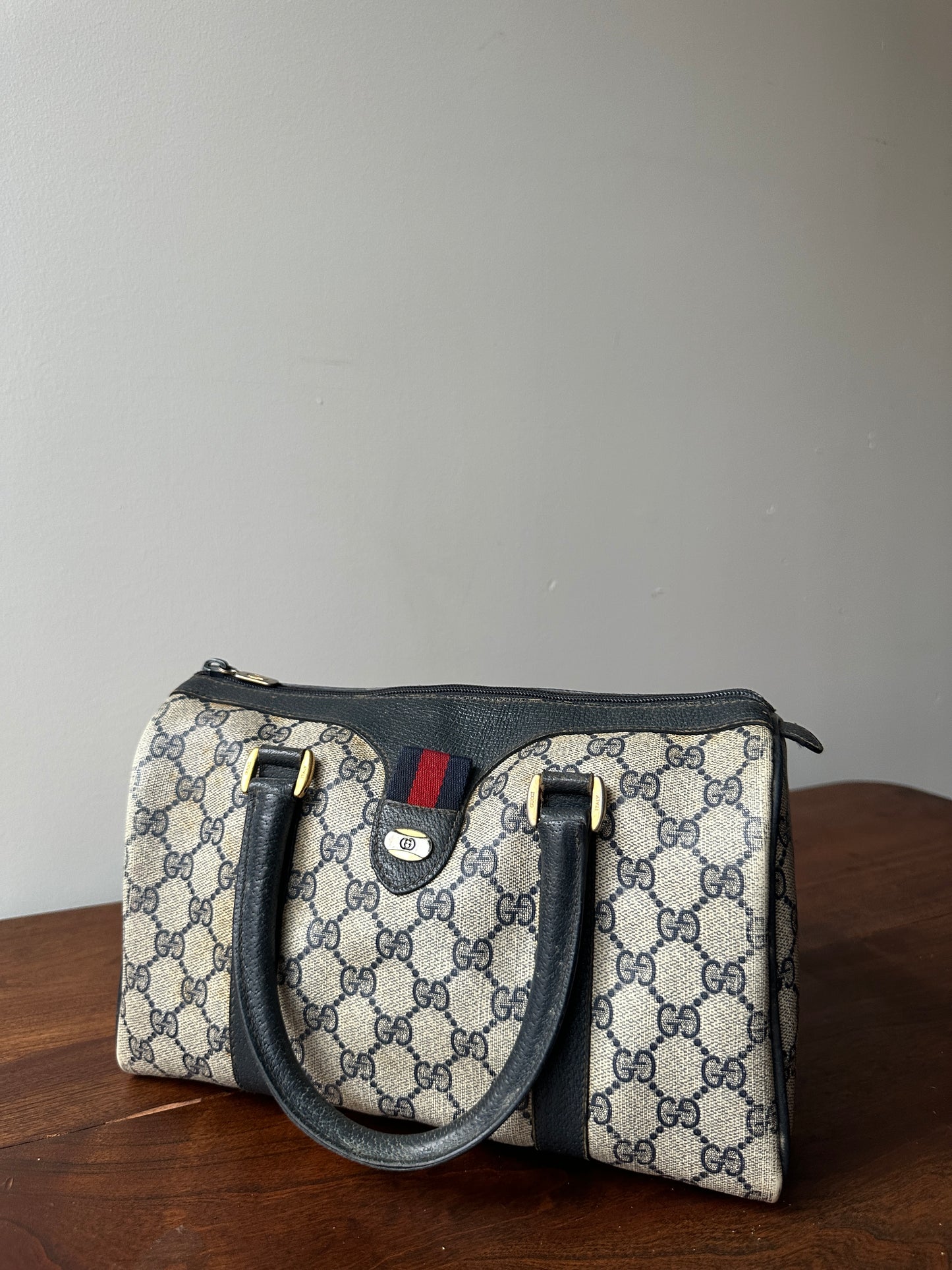 Gucci GG Monogram Supreme Boston bag