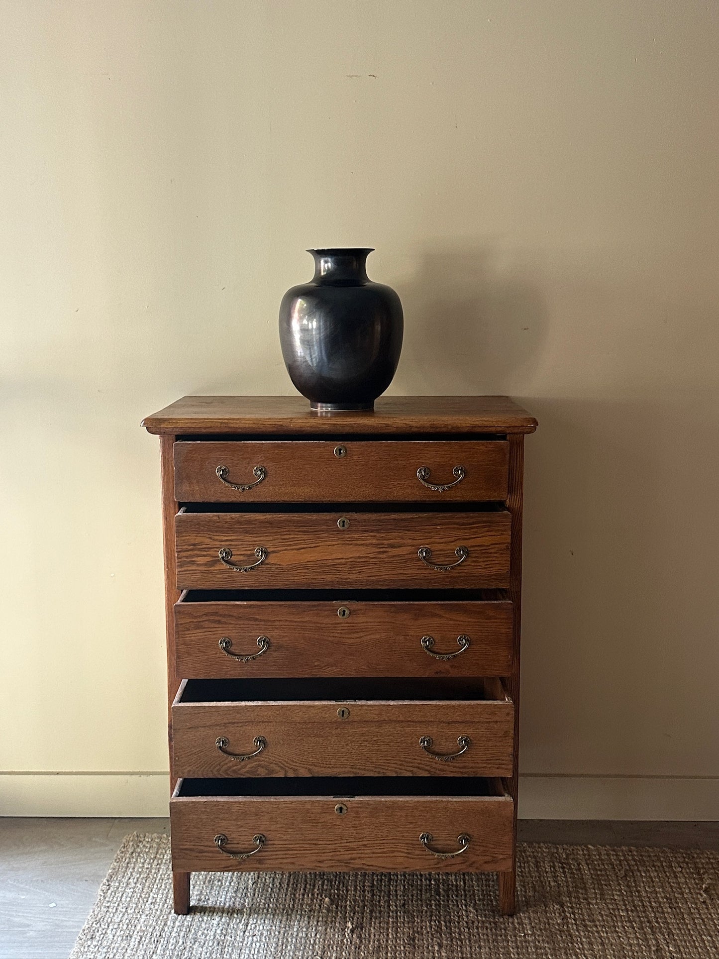 Oak tallboy