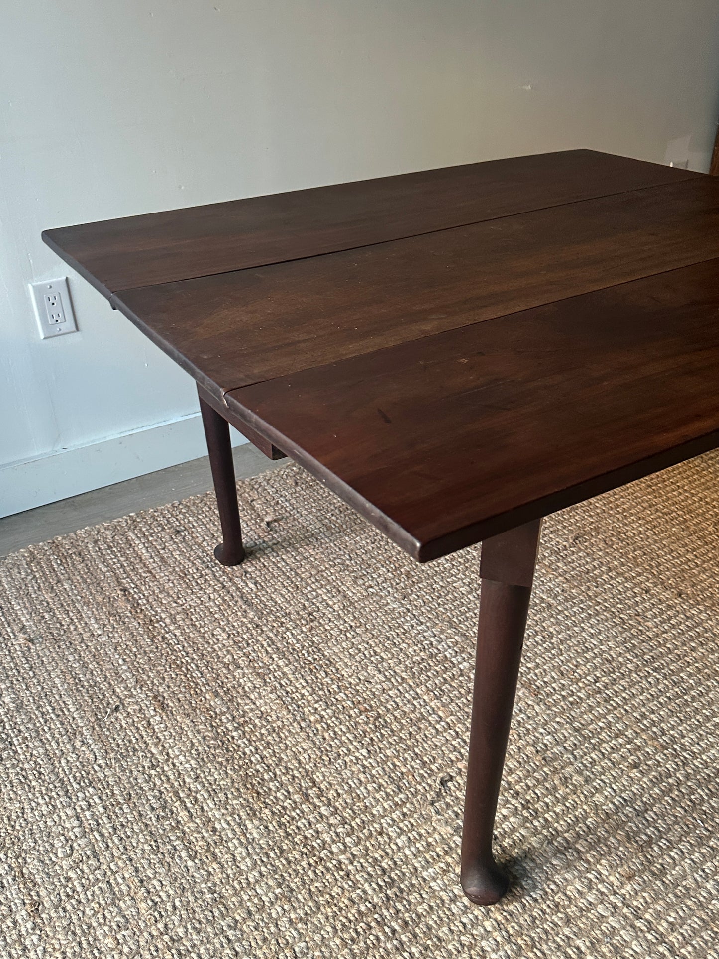 Walnut drop leaf table
