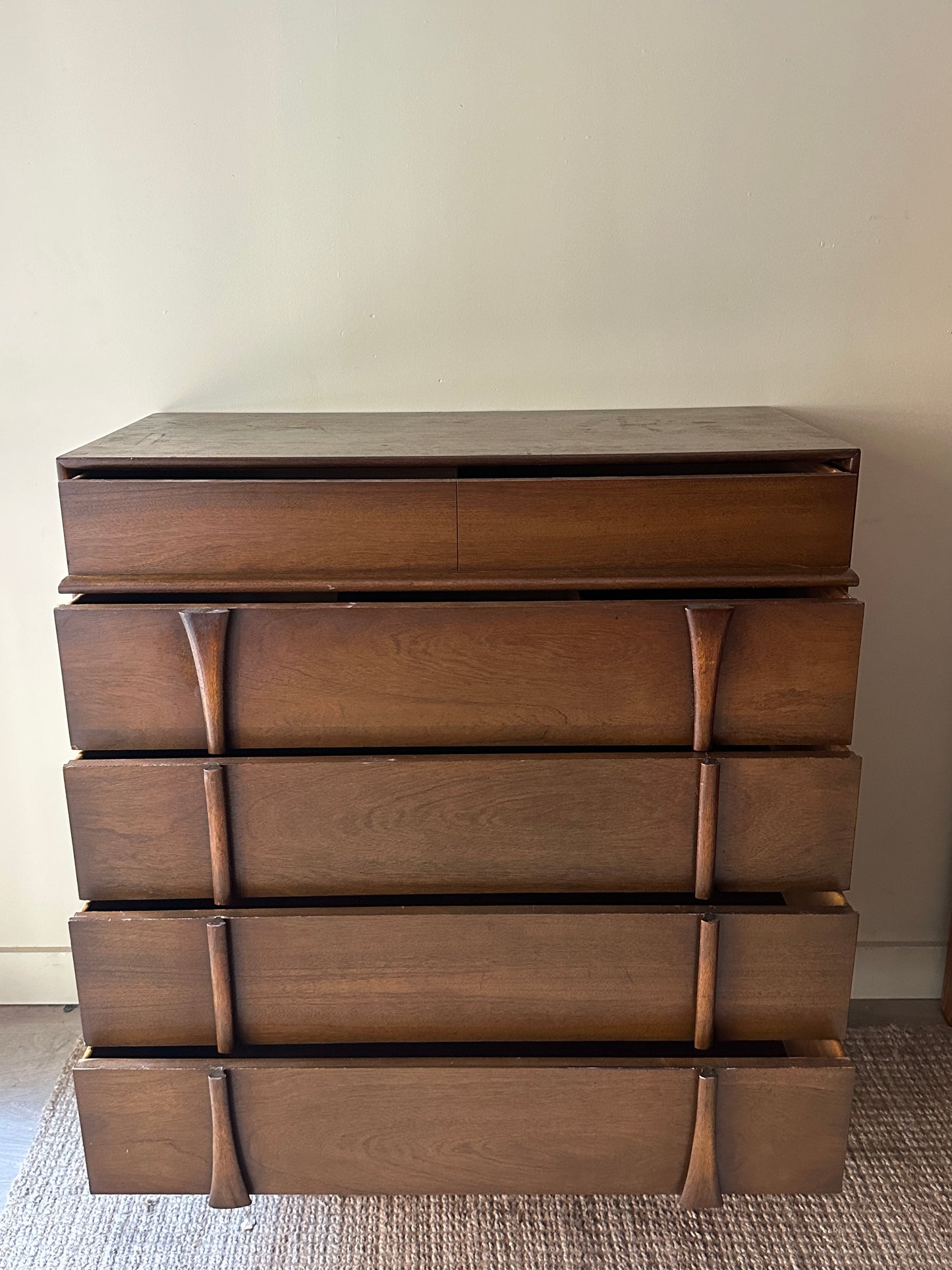 Walnut tallboy