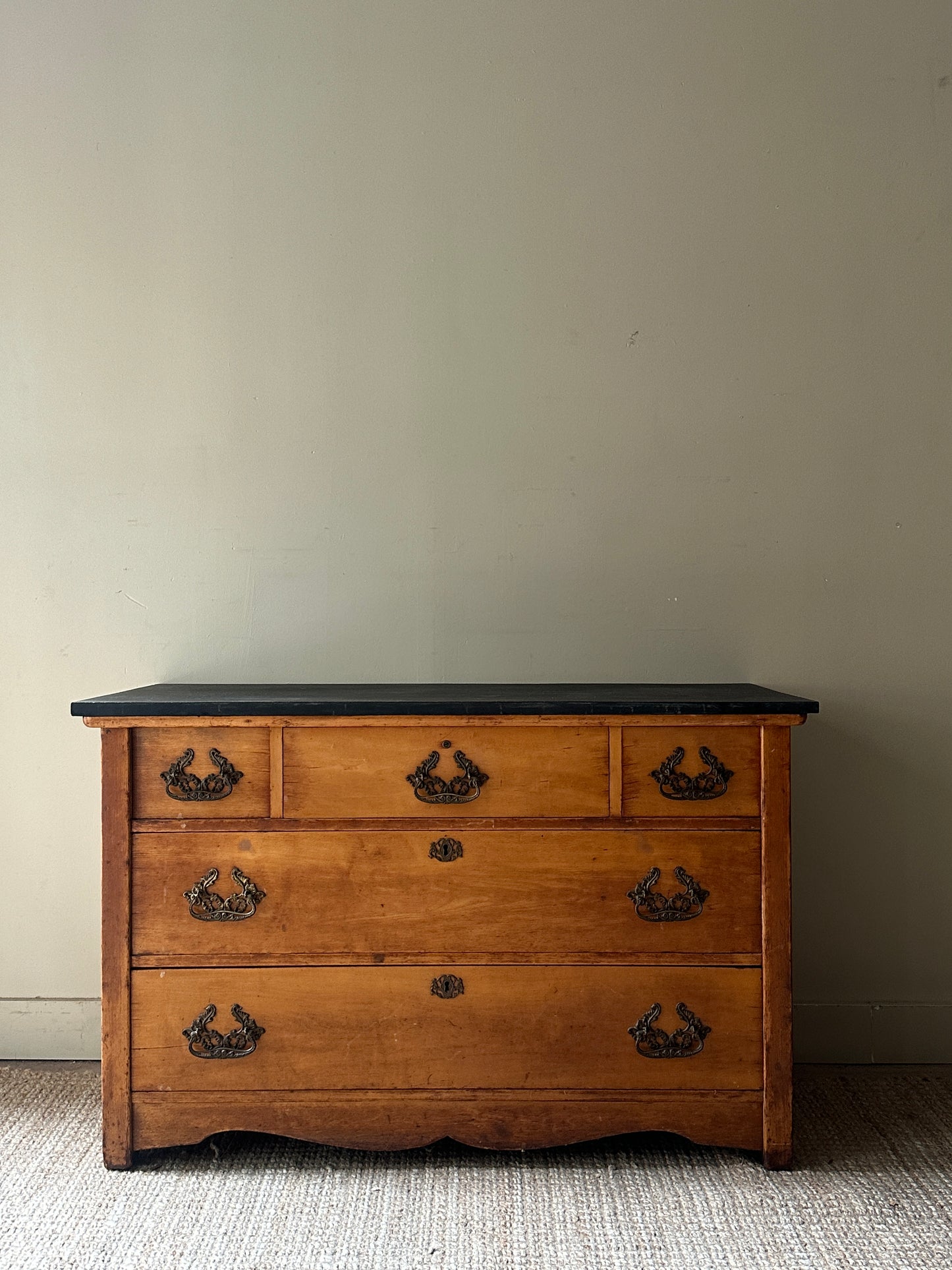 Slate top maple dresser