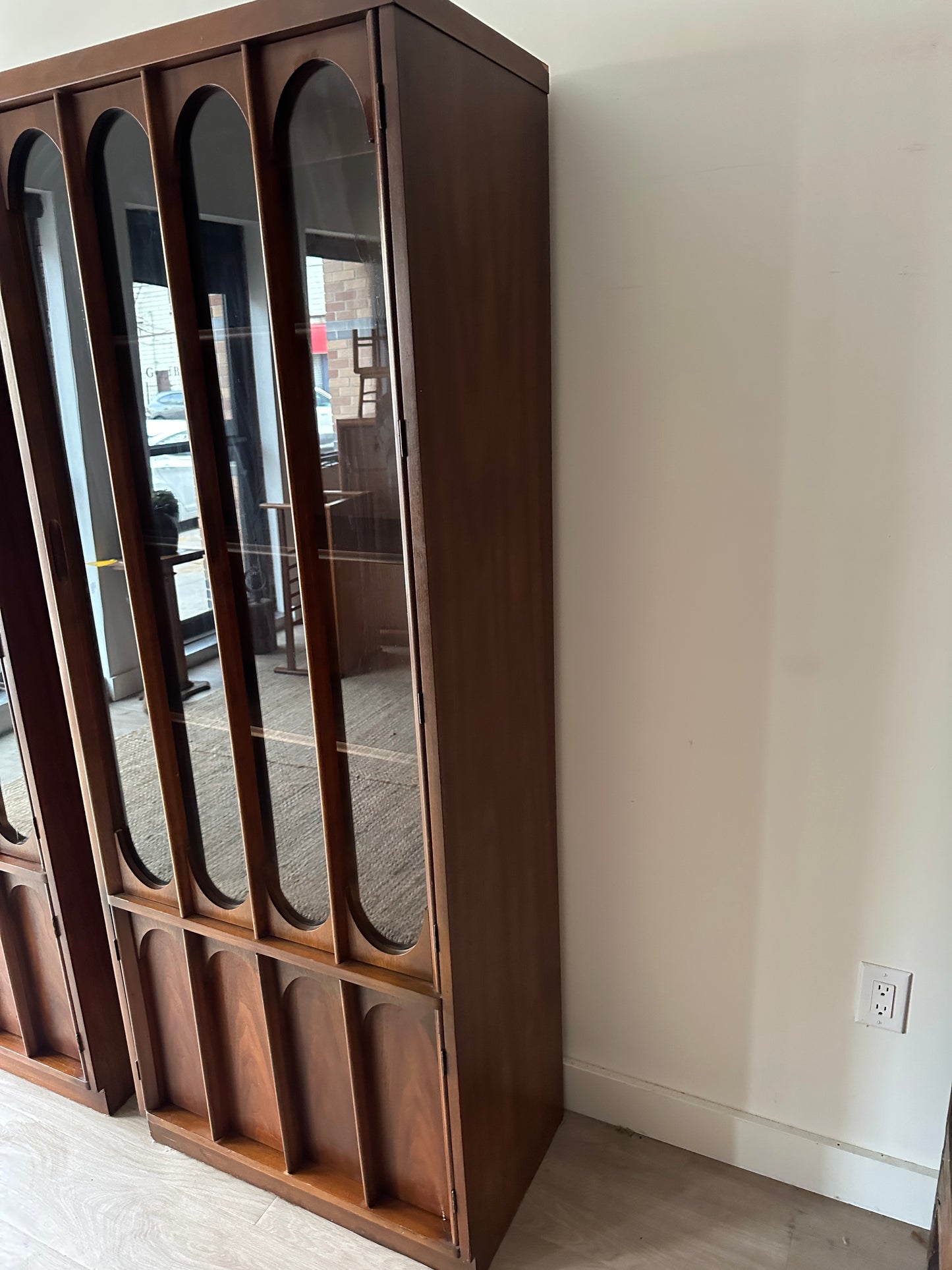 Kent Coffey Perspecta walnut bookcase. Sold individually.