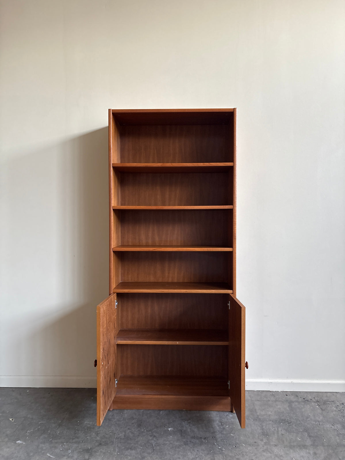 Teak bookcase