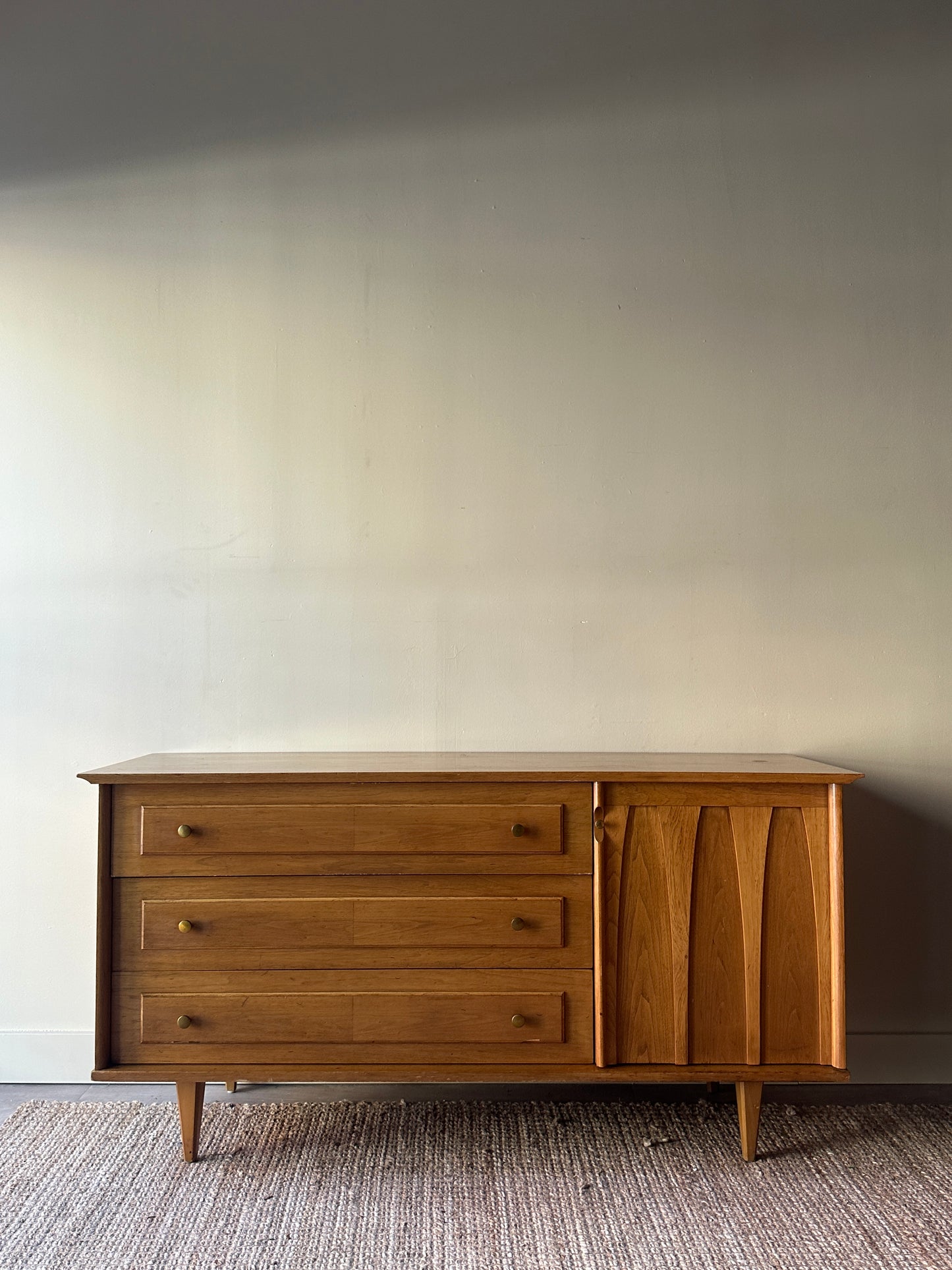 Young Manufacturing blonde credenza
