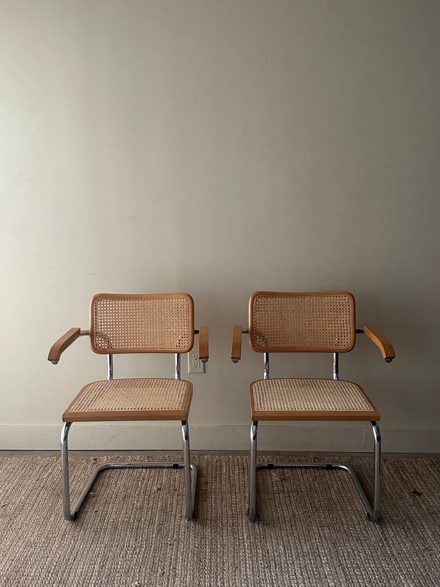 Cesca arm chairs. Sold individually.