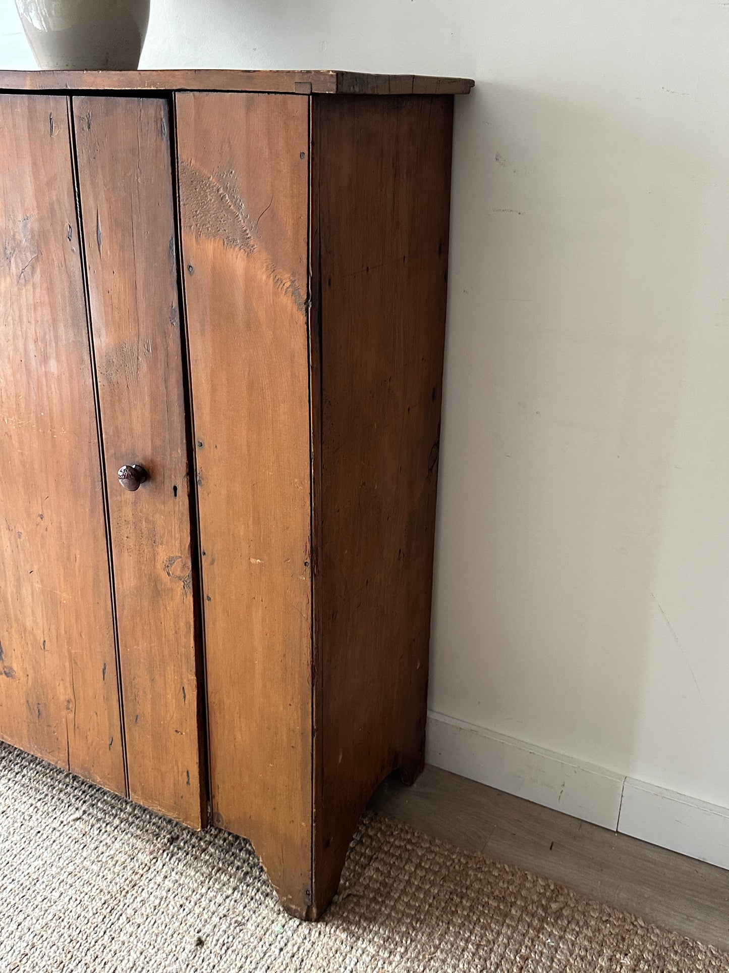 Early American pine cupboard