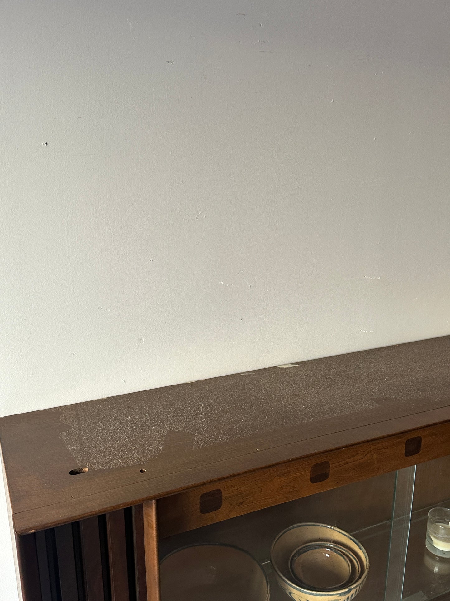 Walnut display case