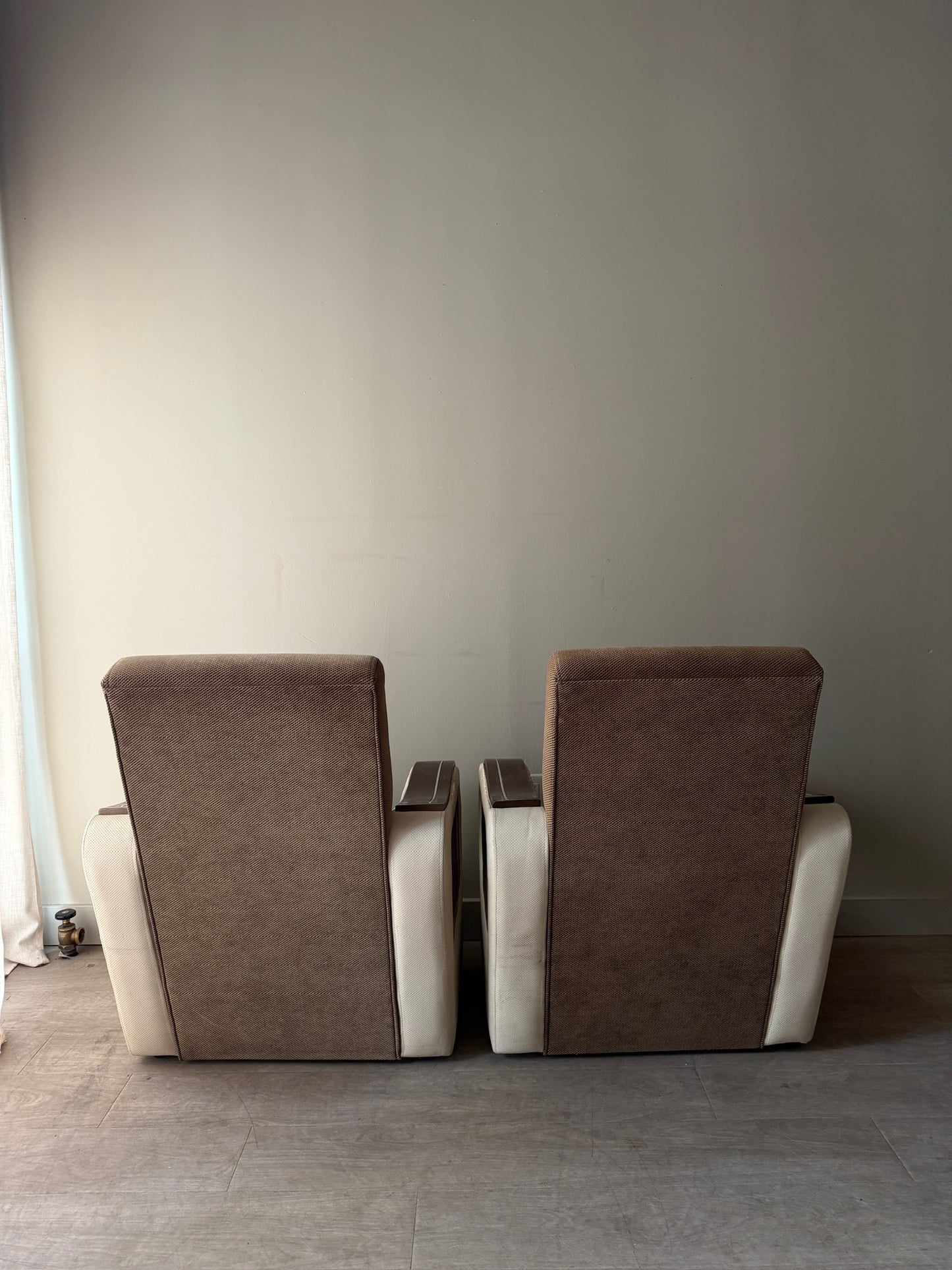 Scandinavian Space Age lounge chairs. Sold individually.