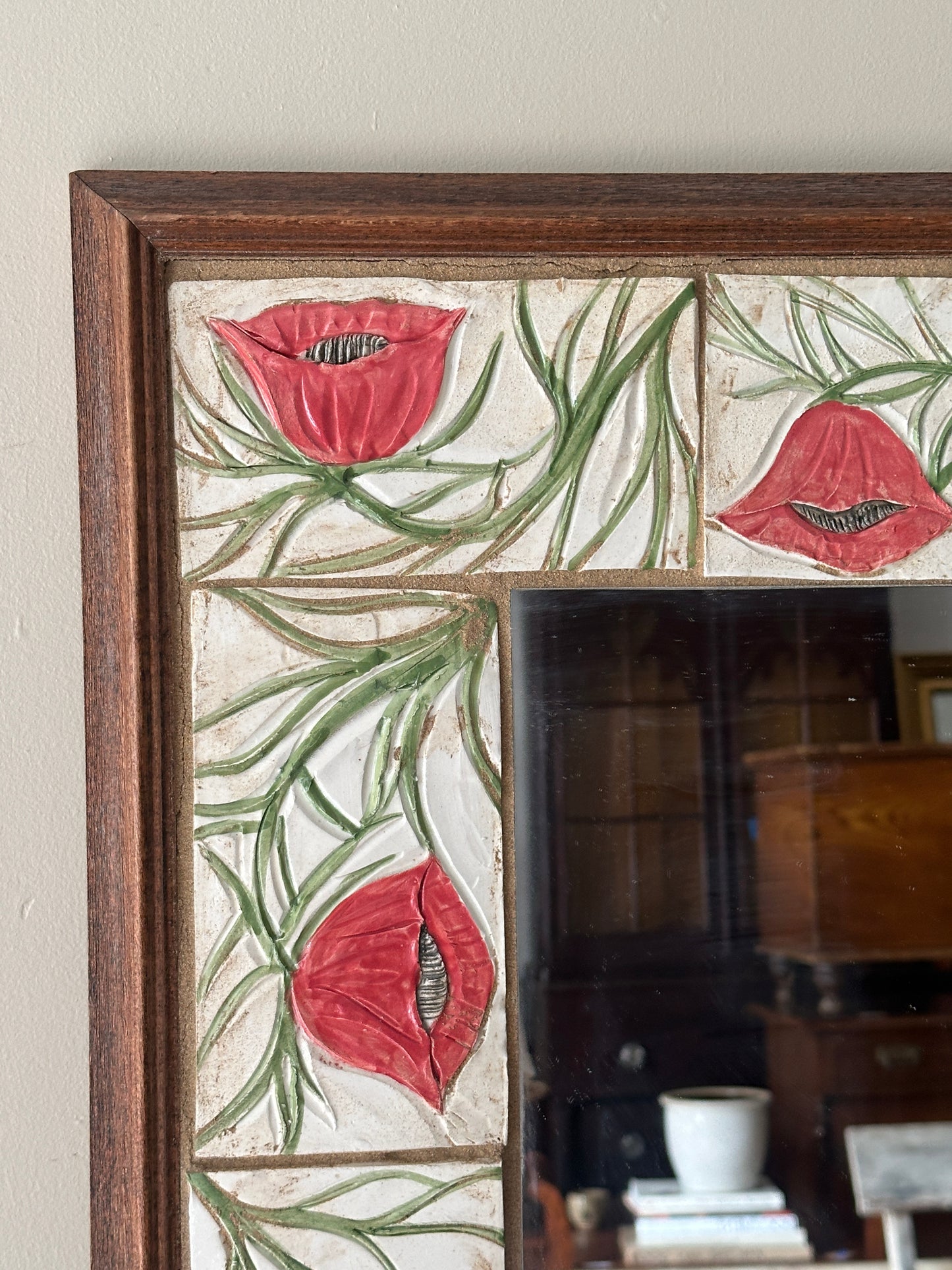 Poppy Tile Mirror