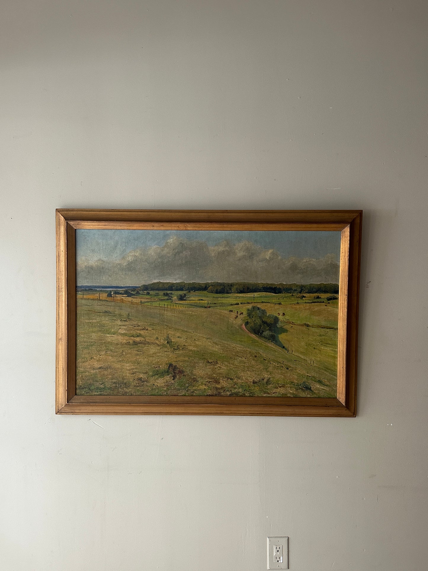 Pastoral landscape painting