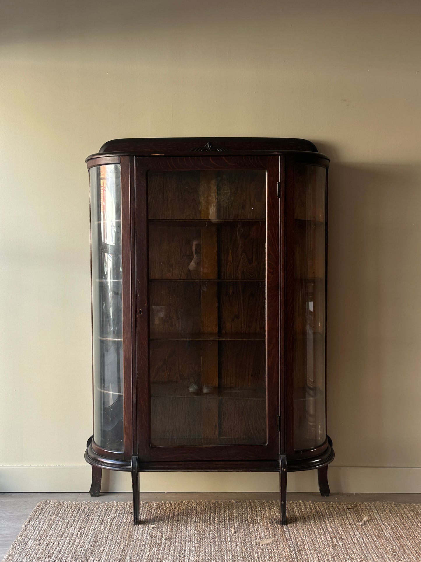 Oak display case