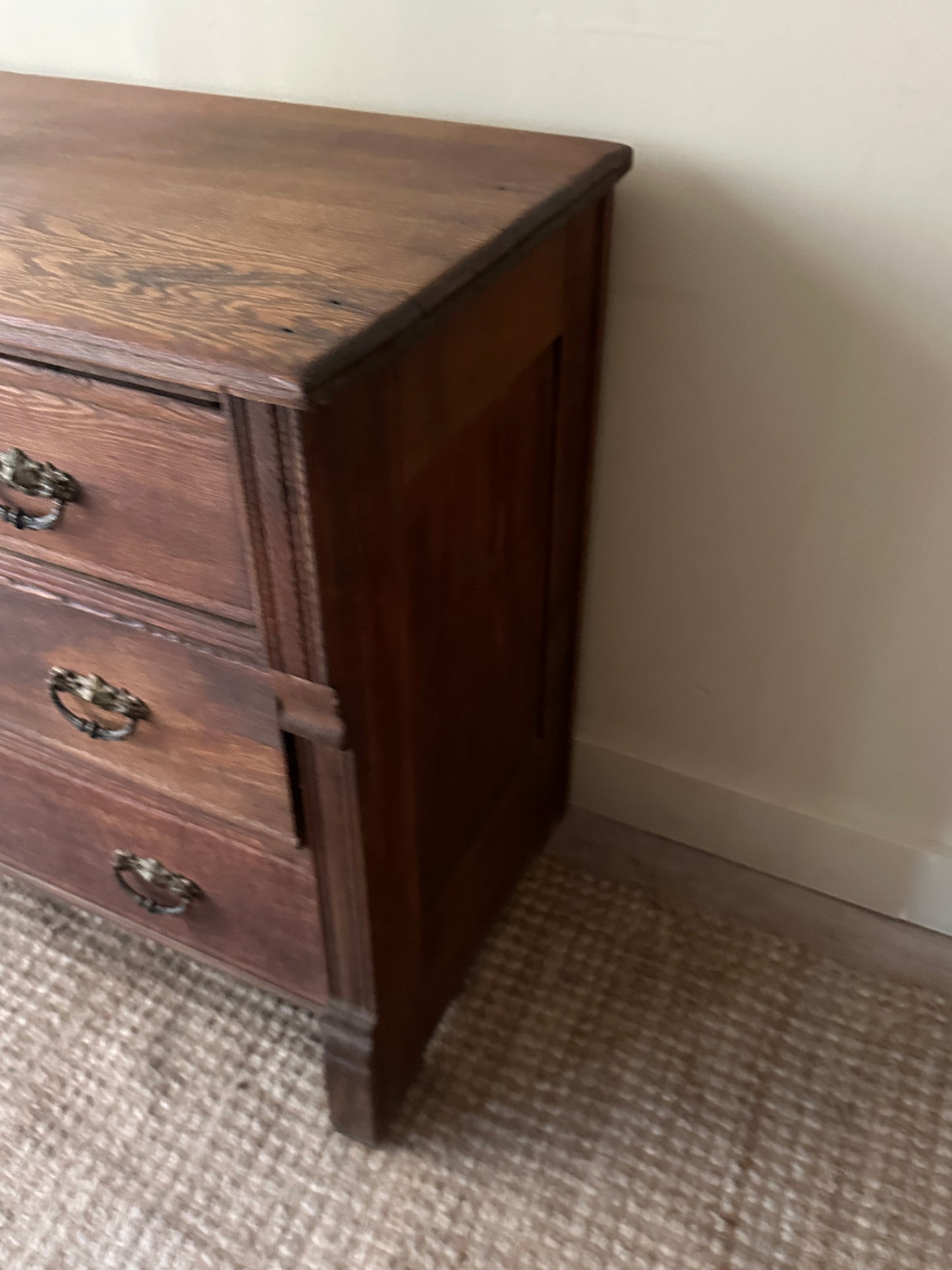 3 drawer oak dresser