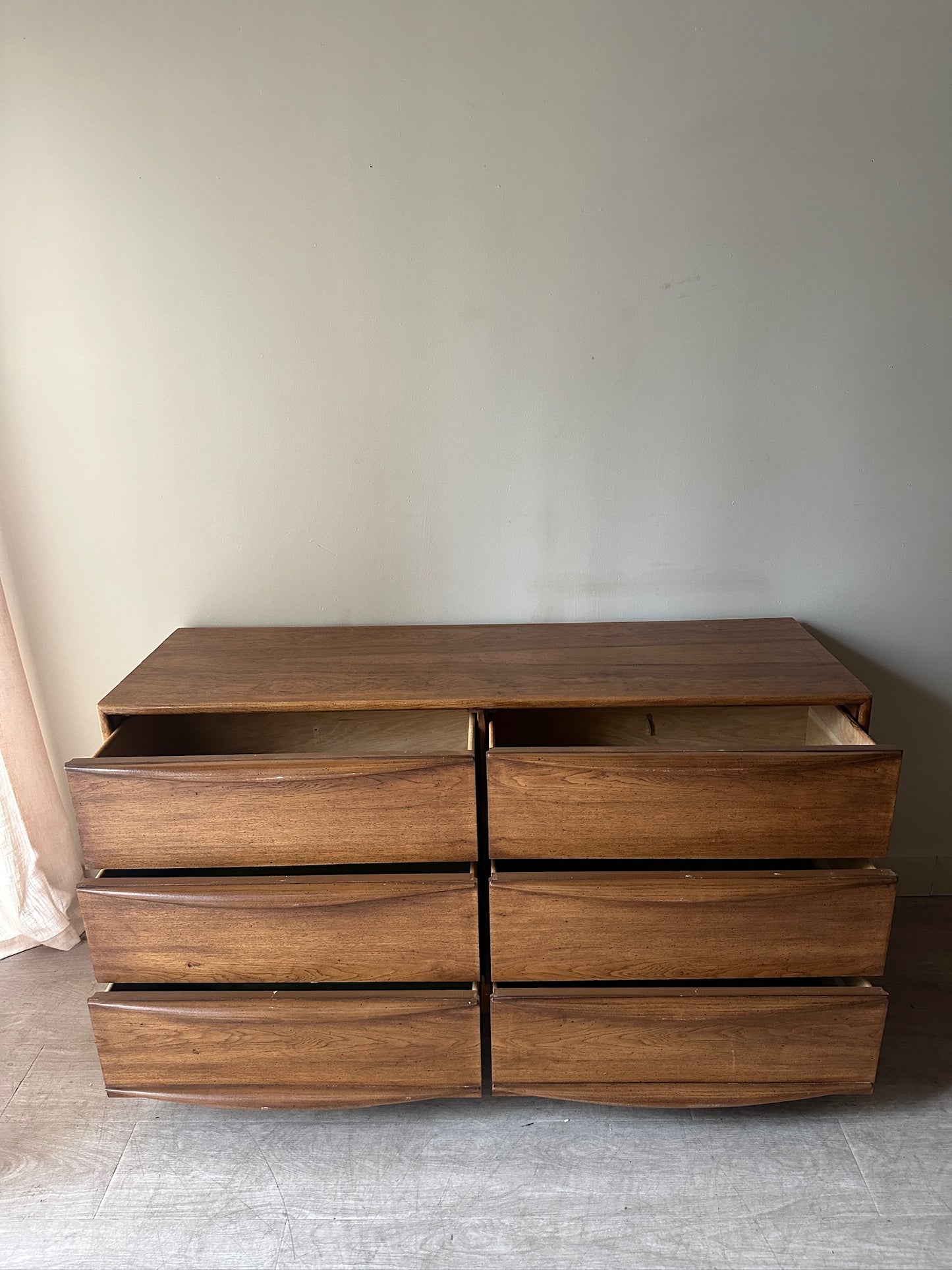 Lane walnut dresser