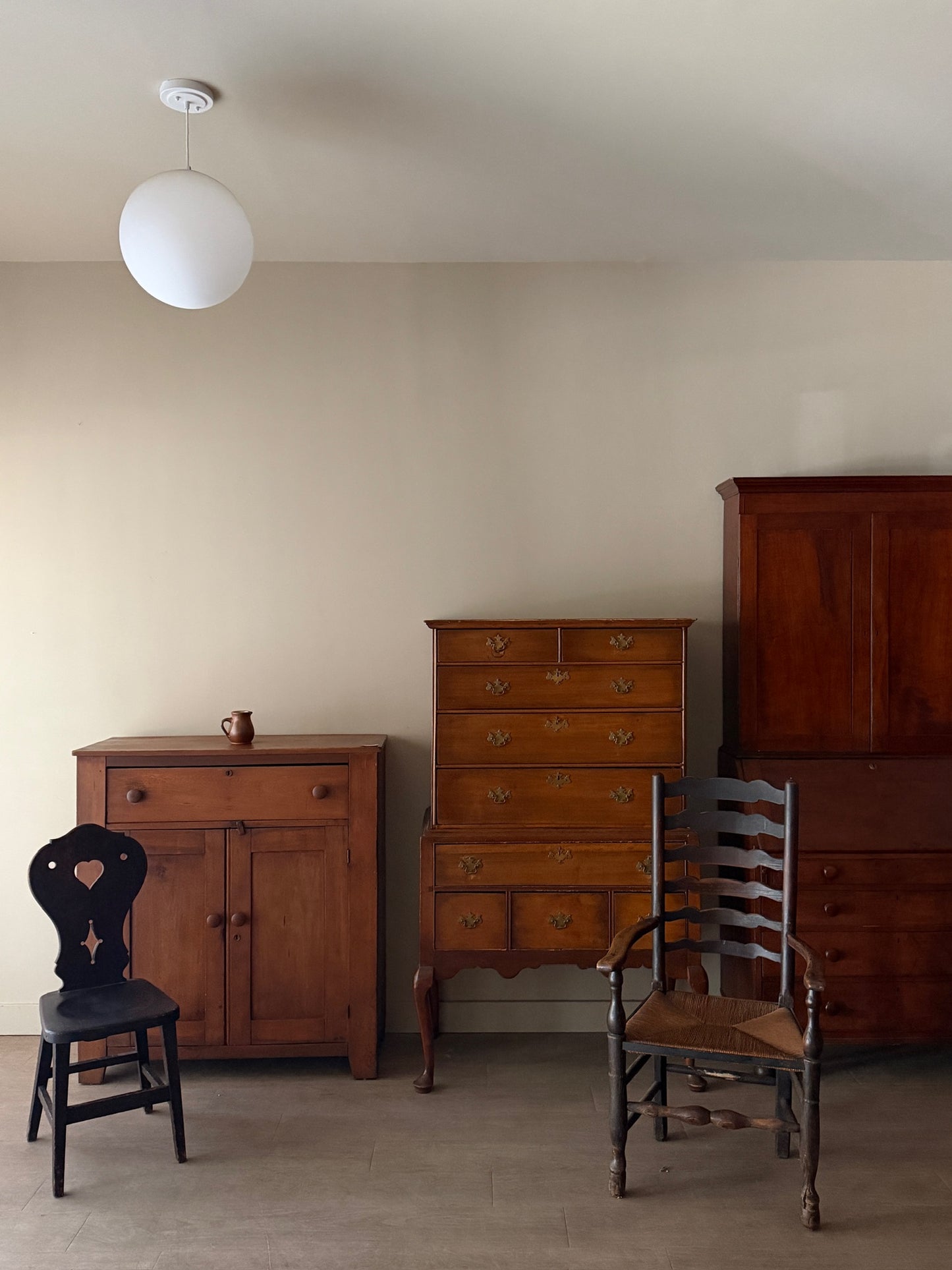 Pennsylvania Federal poplar jelly cupboard