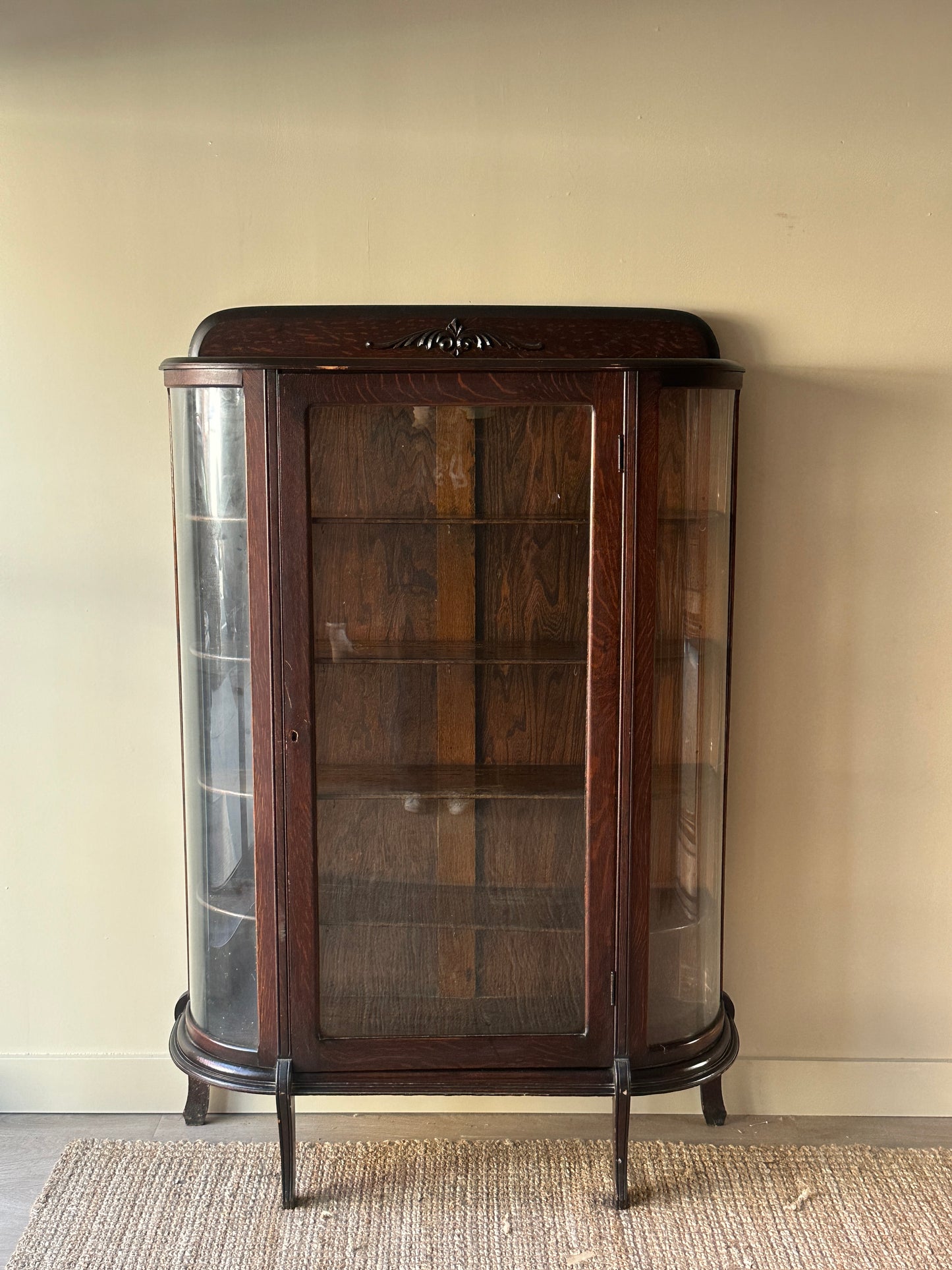 Oak display case