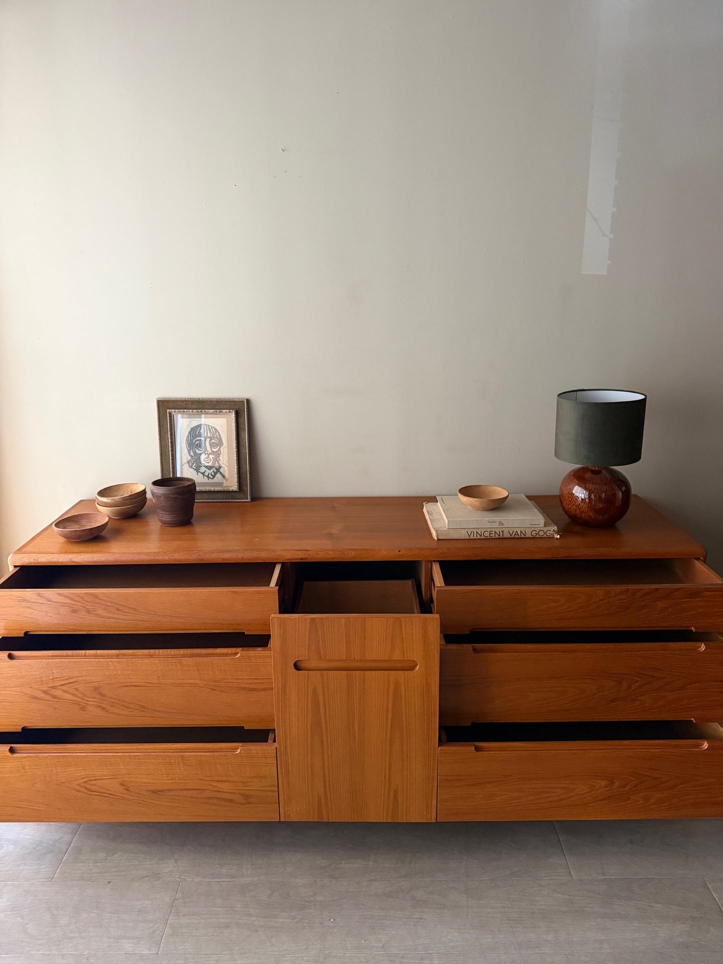 Danish teak credenza