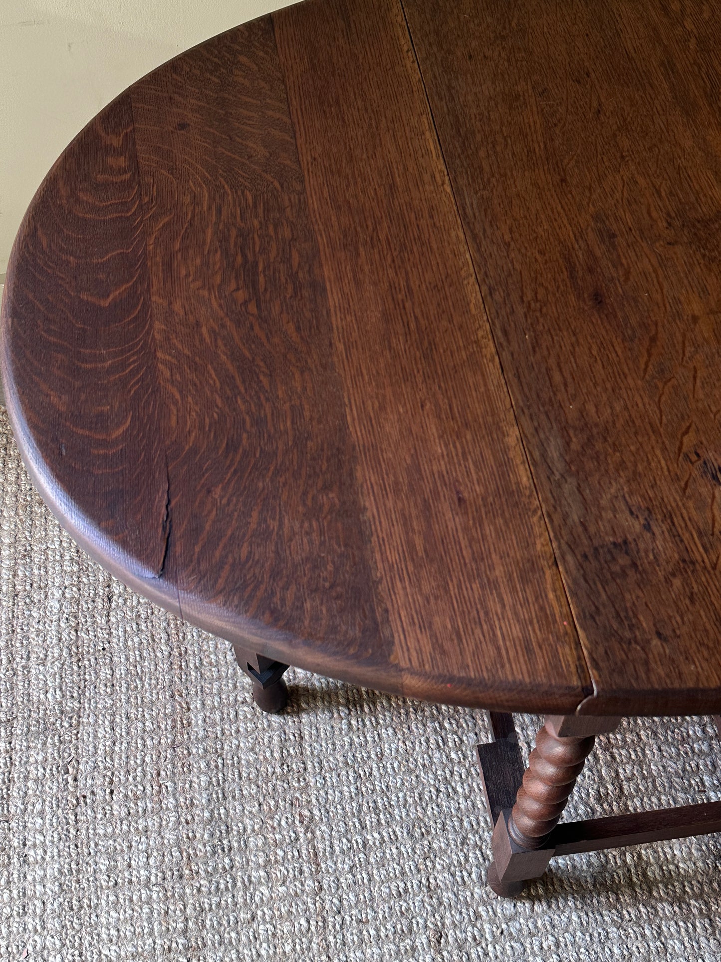Oak gate leg table