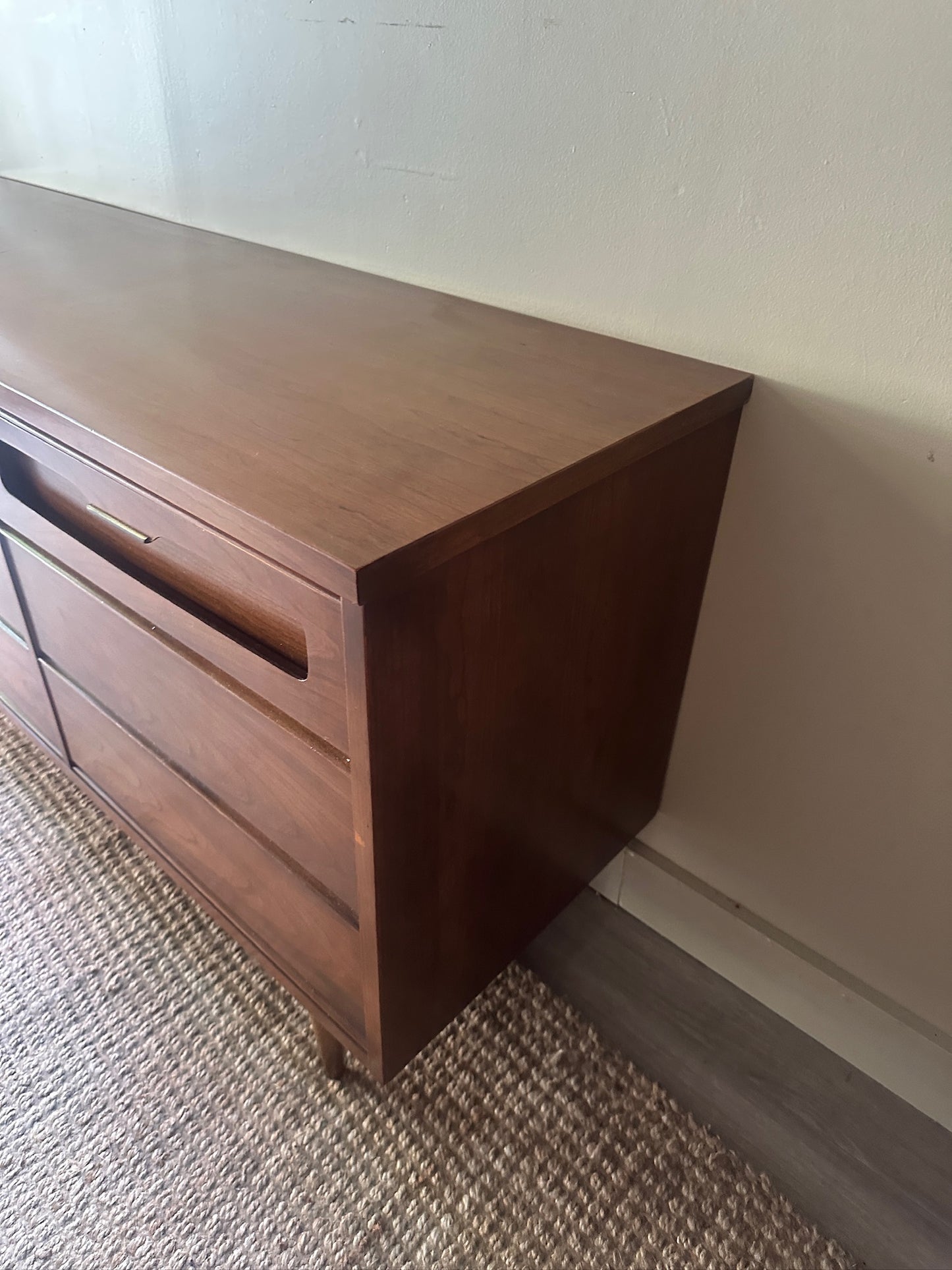 Walnut 9 Drawer Dresser