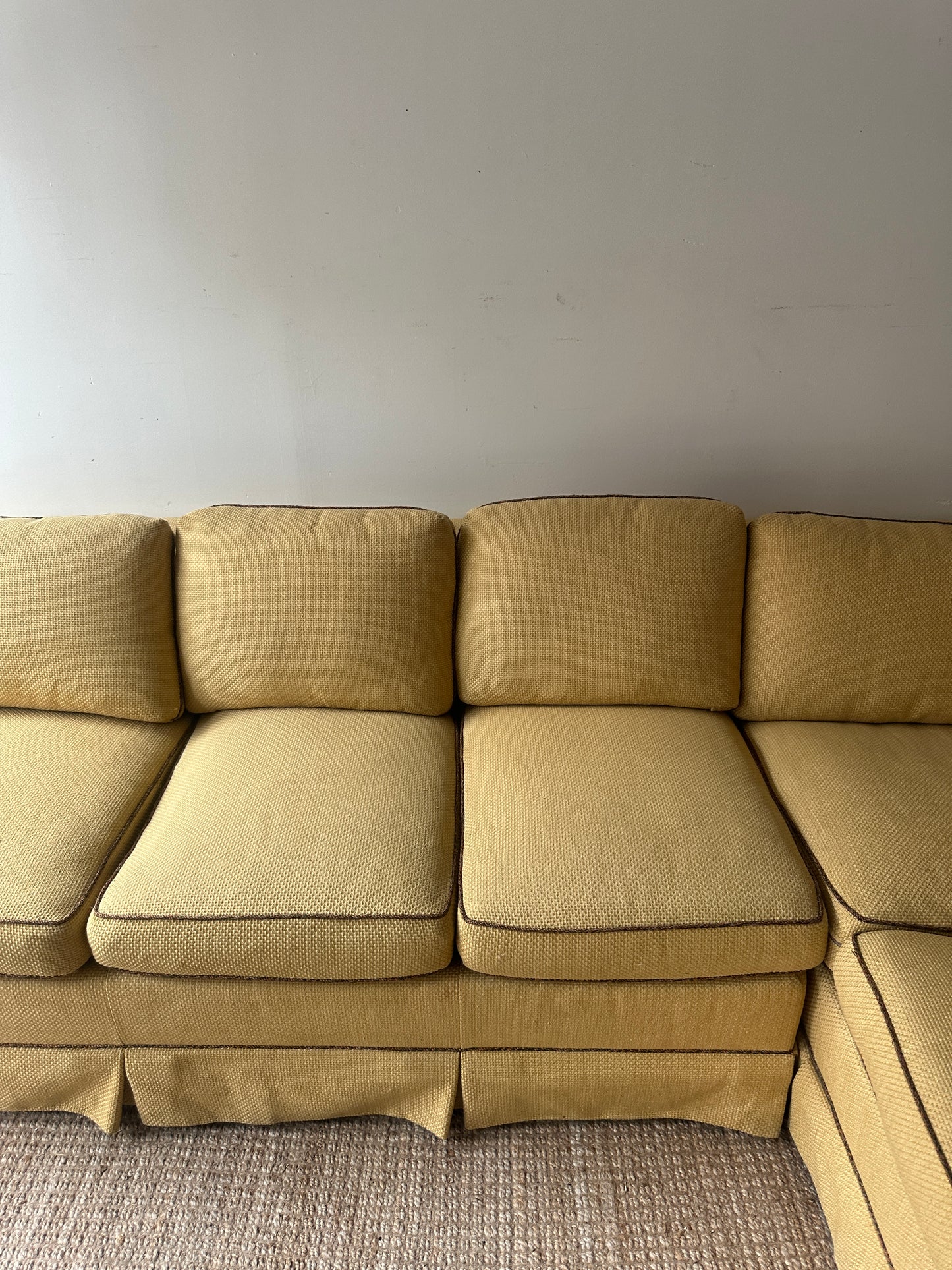 Yellow sectional
