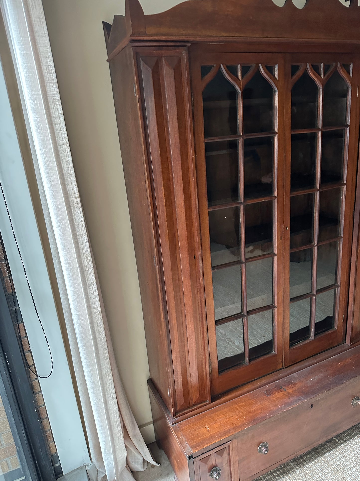 Walnut display case